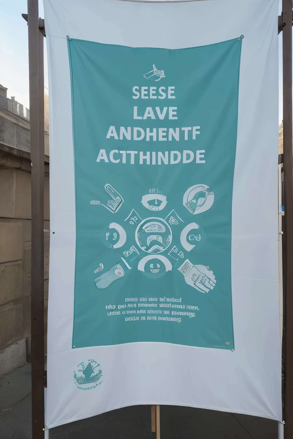 Banner with Canabico Symbols and Awareness Message In this banner, Canabico symbols are discreetly incorporated into the background, while the main focus is the autism awareness message. A hashtag #AutismoValorizeCapacidades is present to emphasize the valorization of the abilities of people with autism