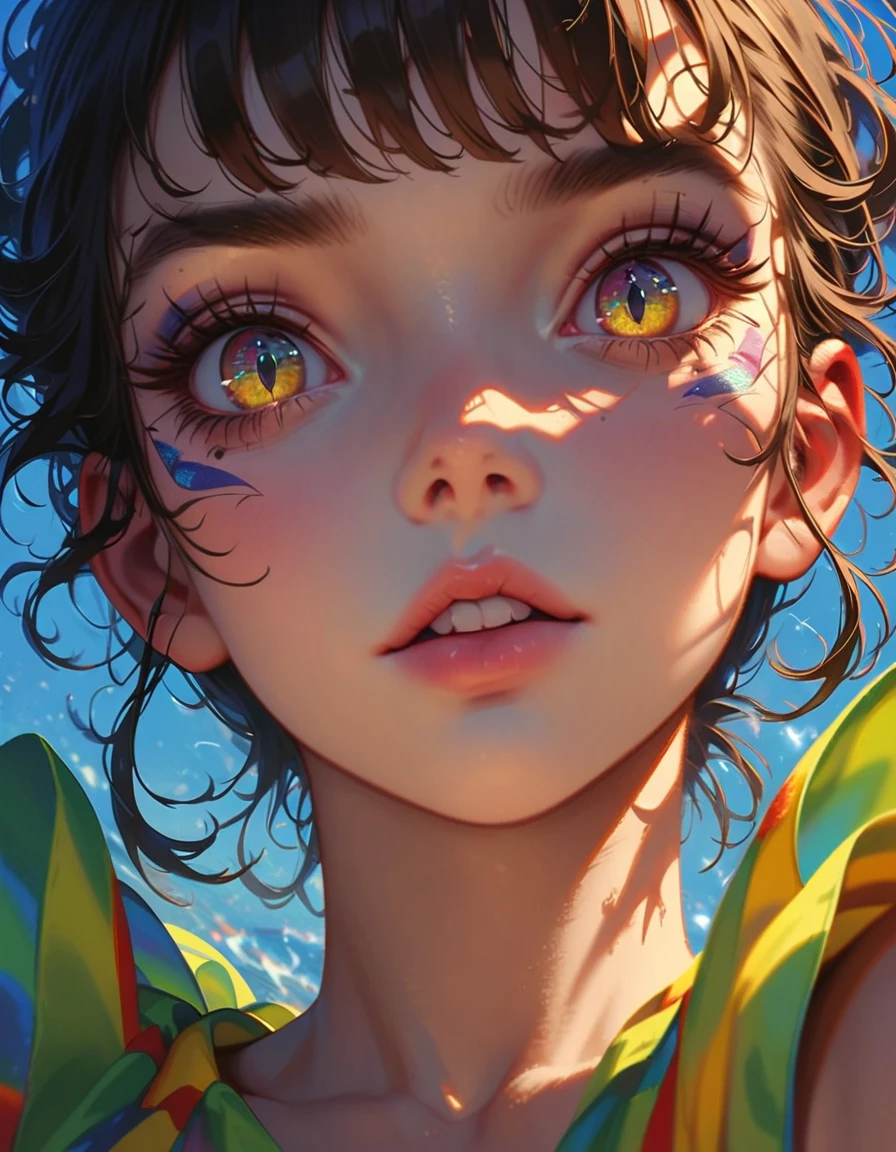 (high quality, realistic, portraits:1.2), (lighting: soft and warm), naked girl, short black hair, embarrassed expression, beautiful detailed eyes, beautiful detailed lips, blush on cheeks, shy posture, natural lighting, soft skin texture