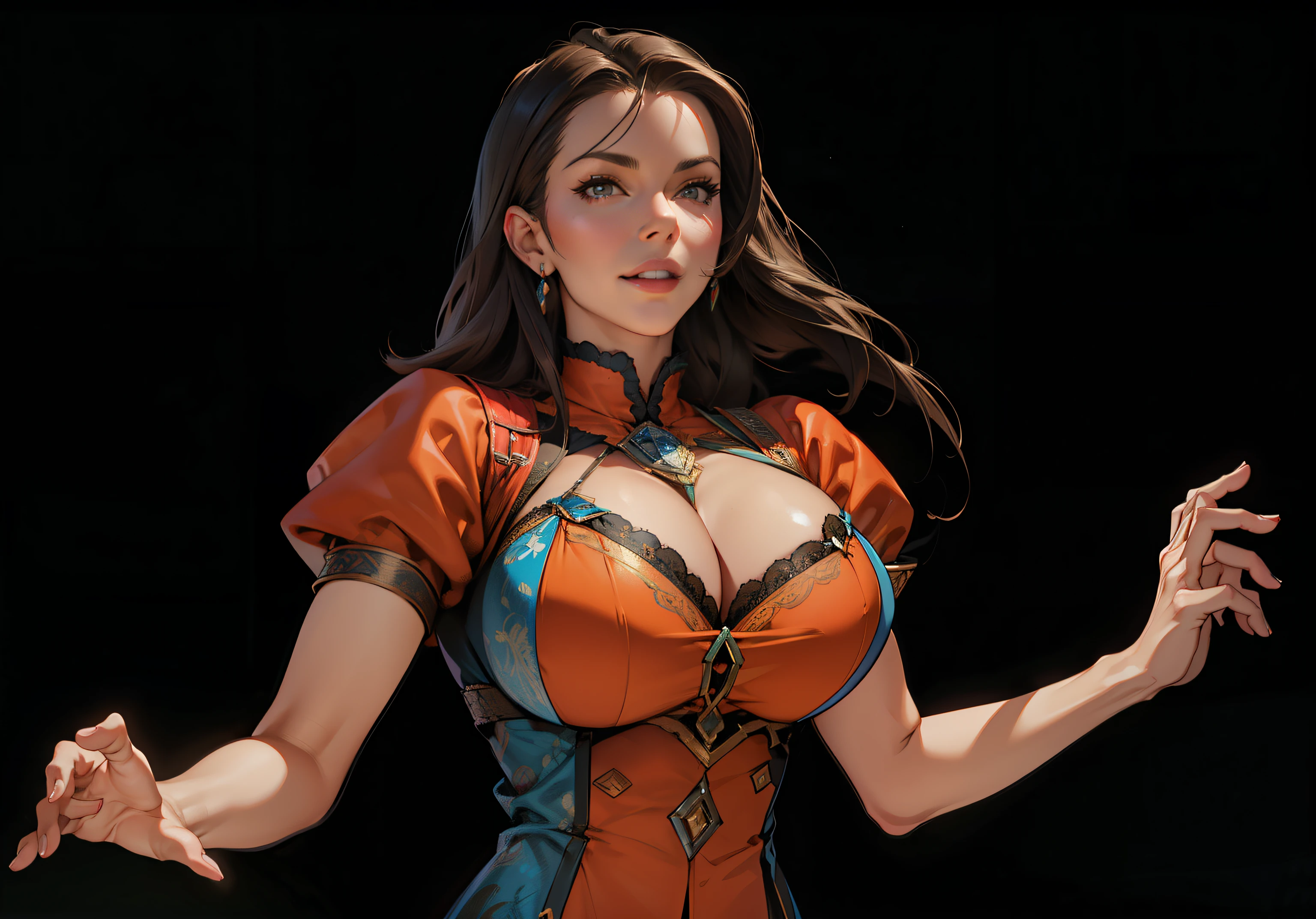 milf, mature female, busty, huge , huge breasts, hentai, high detail, close up, symmetrical, high quality, absurdres, high res, ultrasharp, 8K, masterpiece, extreme attention to detail, perfect face,Realistic, (masterpiece, top quality, best quality,) very detailed, most detailed, (1woman:1.3), nsfw, smile, red lips, kate beckinsale face, long hair,