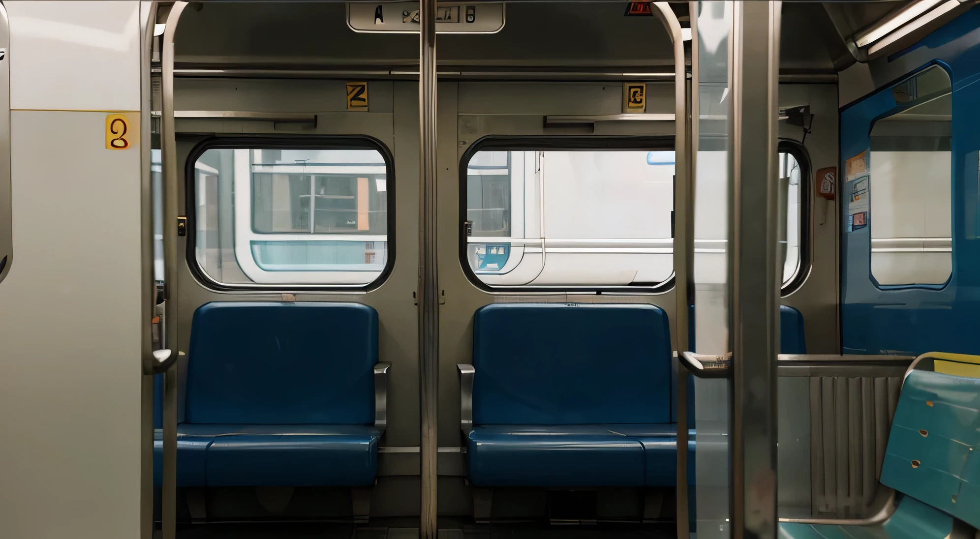 background, metro, train inside, window view