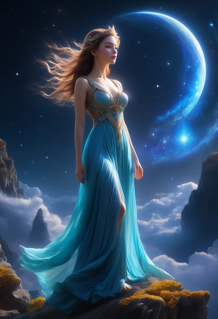 a woman with a long dress, clothing cutout, double exposure, scratchboard illustration, high quality, beautiful, highly detailed, 8k, fantasy, celestial, aethereal, style of Andy Fairhurst and Nicolas Delort and Becky Cloonan
<lora:dvr-hgh-fnt:0.5> dvr-hgh-fnt