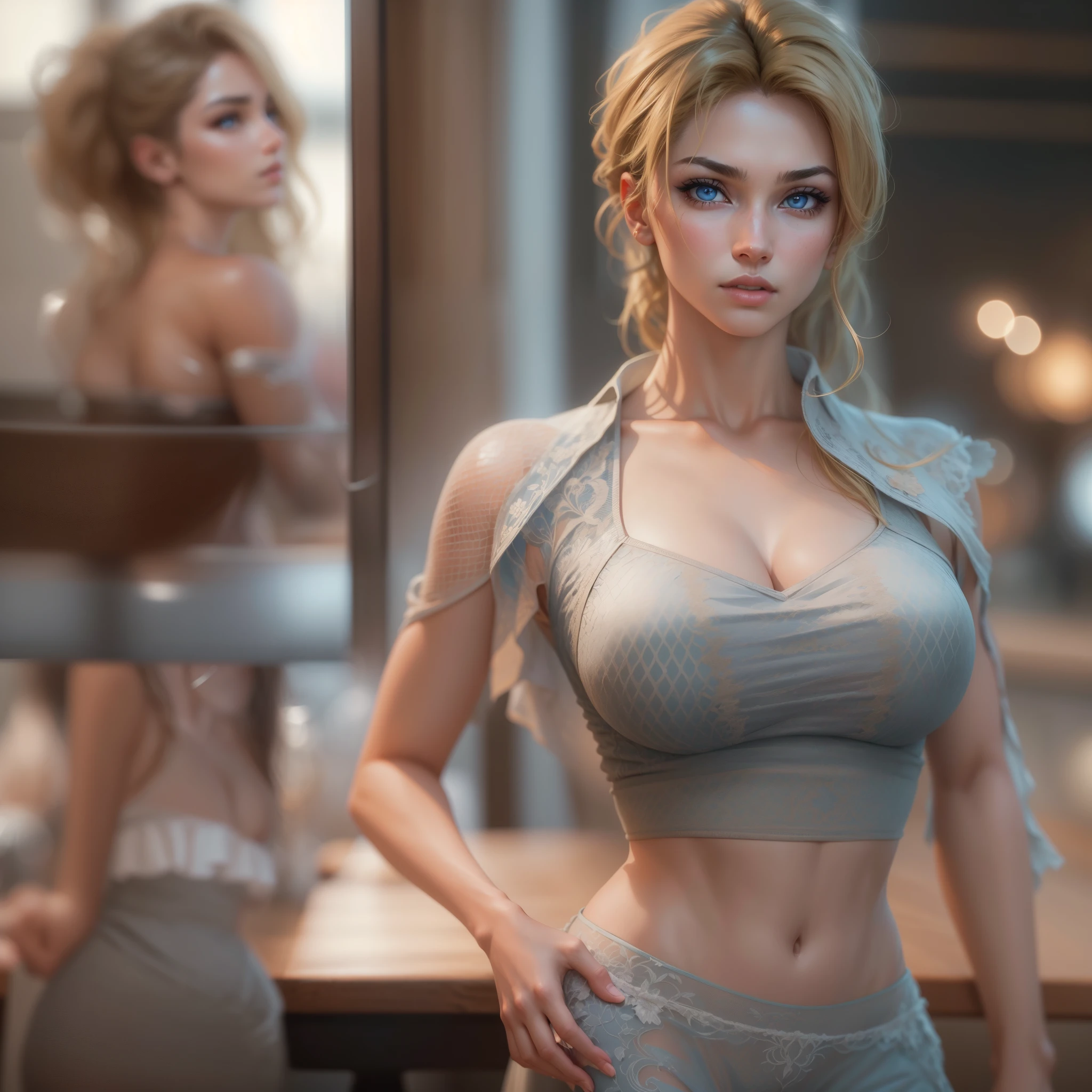 (table top,AJC I:1.4),(8k RAW photo,highest quality,table top:1.2) Super Detailed Official Art,Photoreal:1.37,(Highly Qualified Professionals),table top,highest quality,super detailed,High resolution,In 8K,8K portrait,unity 8k wallpaper,Highly detailed AJC,realistic,Raw photo,real person,portrait photography,Photoreal,shiny skin,fine skin,(((Dynamic angle Full body Dynamic angle Wide shot Dynamic angle Close up Dynamic angle Upper body Dynamic angle from above And dynamic angle from behind And dynamic angle from below
 ))),{{{Supermodel Yasmin in the 90s･Gauri}}},{{{Chest girth length: 178 cm}}},{{{hair color is blonde}}},{{{eyes are blue}}},{{{Sharp and modal face}}},{{{High cheekbones and clear chin are characteristic,}}},
{{{Style is tall,Slender and attractive curvaceous bust and hips}}},{{{Fashion sense is edgy and sexy}}},{{{{realistic:1.4}}}}, beautiful, highly detailed eyes and face, beautiful eyes,unified,8k wallpaper,wonderful,small details,table top, highest qualityの,Highly detailed ticker integrated 8K wallpaper,face light,movie lighting,Bikini and dynamic poses (foot pose:0.5),Surreal female portrait,magic lights,32K resolution,action pose,realistic photography,dynamic lighting,art station, volume lighting,highly detailed face,shadowy,be familiar with,realistic, be familiar with, skin texture, hyper be familiar with, realistic skin texture, armature, highest quality, 超High resolution, (写真realistic:1.4),, High resolution, be familiar with, 

RAW photo, Shapuri, by lee jeffries nikon d850 film stock 写真graph 4 kodak portra 400 camera f1.6 lens rich colors hyper realistic lifelike texture dramatic lighting unrealengine trending on artstation cinestill 800,
