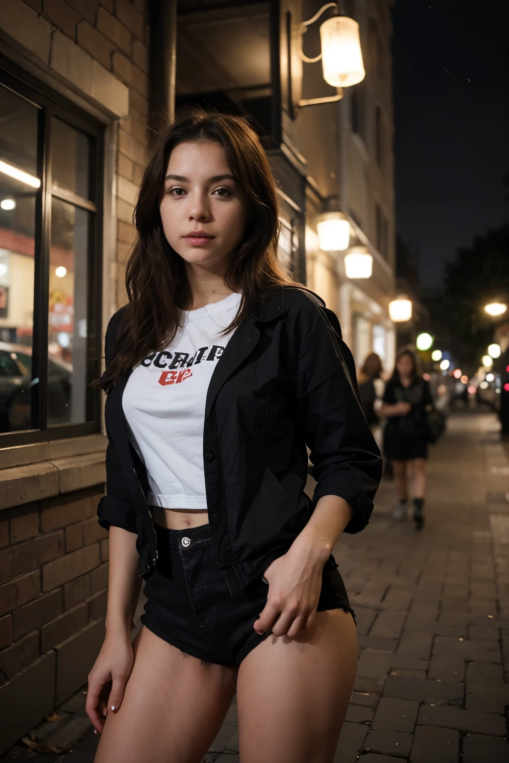same girl but at night