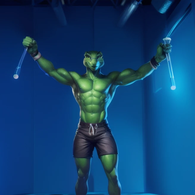 (( A green anthropomorphic lizard with glasses and flexing his muscles flexing in a testing room and is shirtless wearing black and green shorts and in a all white room testing room with a test tube behind him and good lighting)) , (by Homogenousrule, by Wildering, by Foxovh, by Catcouch), 4k,(by totesfleisch8 and
(( posing in a city for image )),Sharp gaze, hentai , anthro, shortstack, standing, looking at viewer,muscular, background, extremely detailed, 3d render, high quality digital art, huge thighs , detailed eyes, ,henati, good anatomy, good perspective at beach , front towards viewer,face up, by bebebebebe, by sicklyhypnos, by gerkk, by orf, ( by cutesexyrobutts, by darkgem, by zackary911, , ( by singafurian, by daftpatriot, sassy, cute, detailed face, handsome , seductive face, face, detailed mouth, hentai style, leo alvarez, bara, (posing:1.3), (soft shading), 4k, hi res, detailed hands, ((detailed face, (detailed eyes:1.0), detailed)), by zackarry911, by zaush, (by personalami:0.5), looking at viewer, image, navel, nipples, full body, one person focus, thick thighs, Hentai, day, sexy, sensual, detailed, uploaded to e621, beautiful and detailed male image of an anthropomorphic bunny ,(highres,:1.2), Smiling happy extremely detailed, photorealistic, 3d render , high quality digital art,Hentai artstyle, a close up of a person with a very large body and a very big body, huge ass, A green anthropomorphic lizard with glasses and flexing his muscles flexing in a testing room and is shirtless wearing black and green shorts and in a all white room testing room with a test tube behind him and good lighting