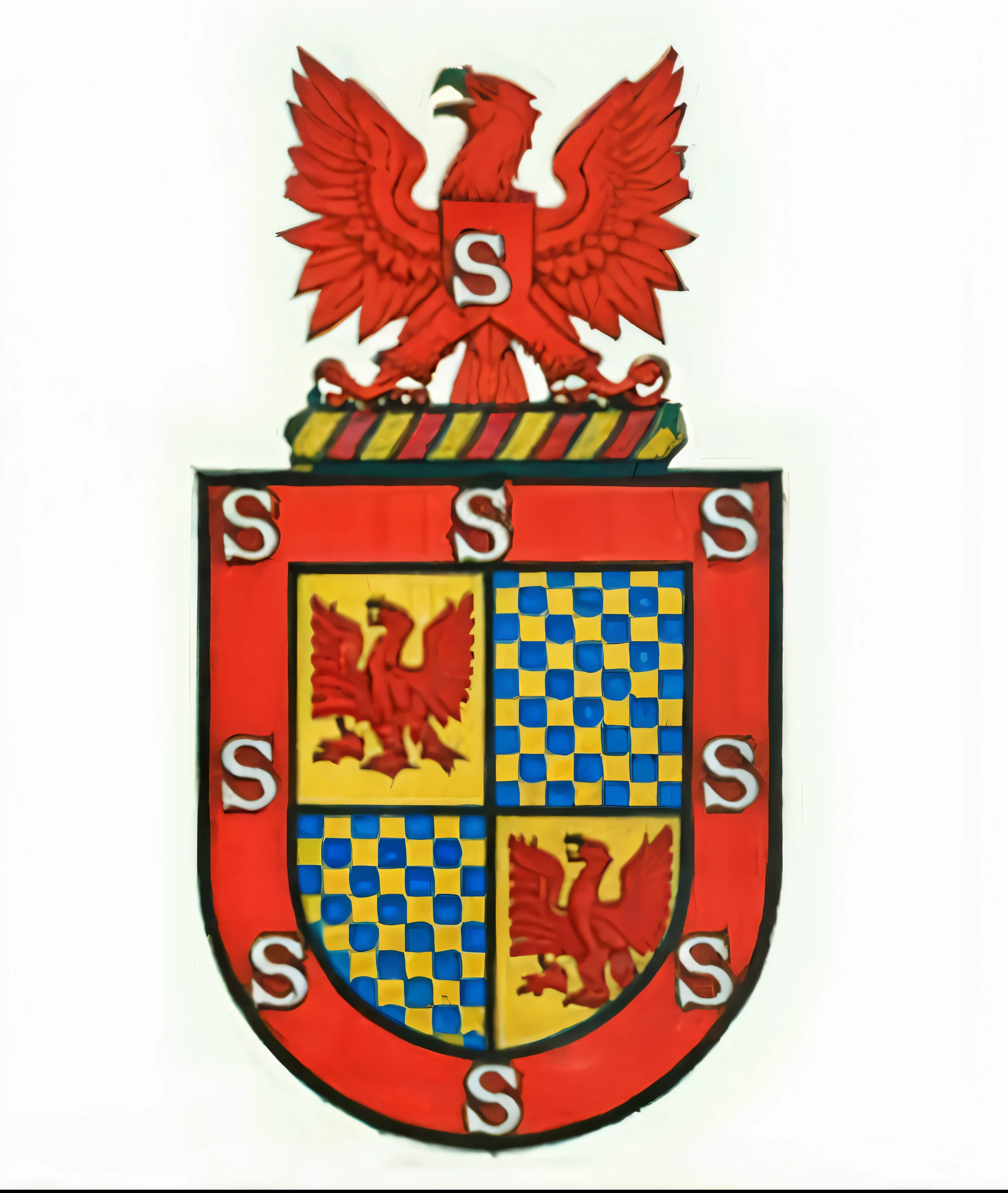 Coat of arms of the Sampaio family, cinematic quality, hdr, cores vibrantes