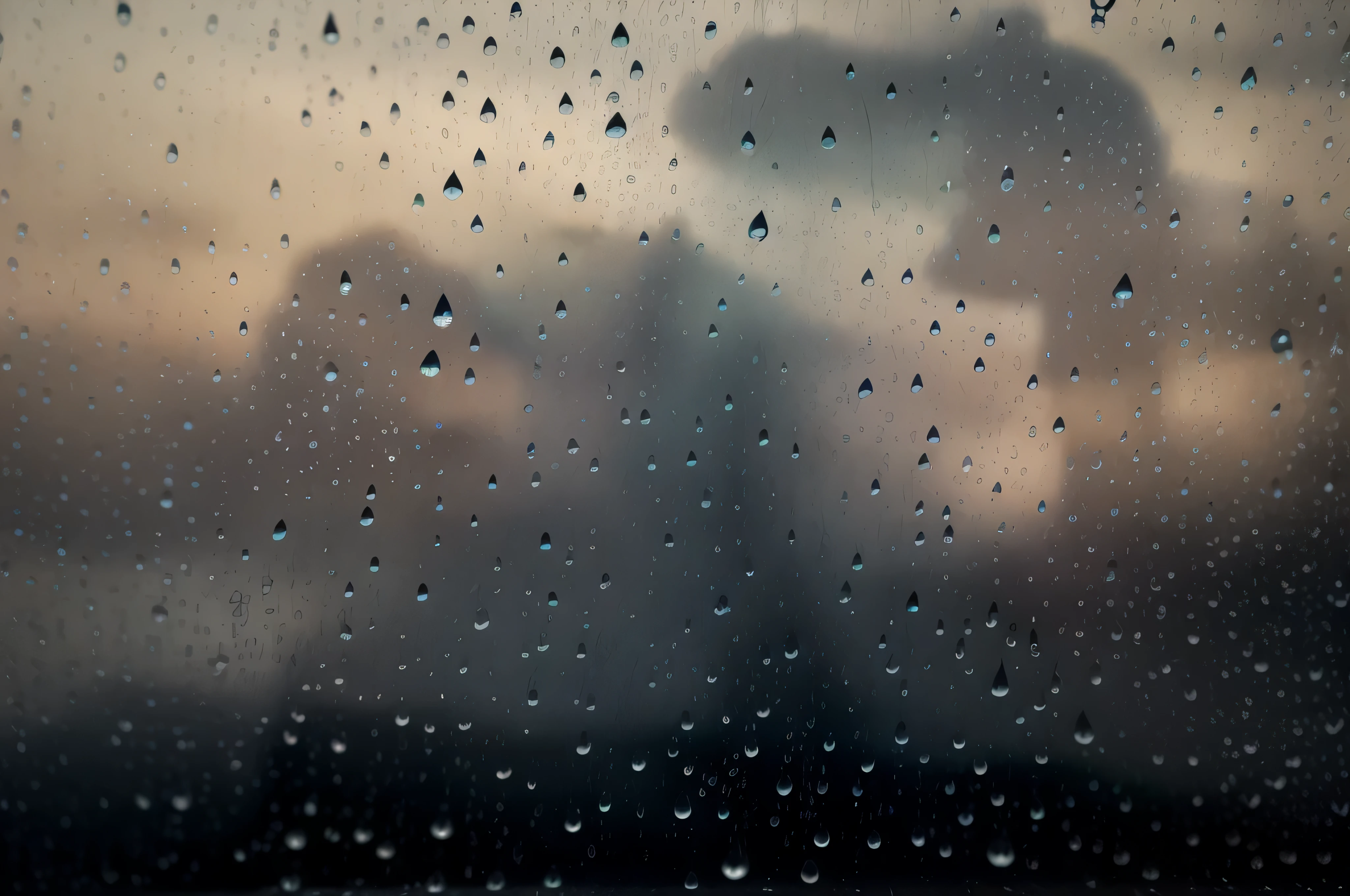 arafed view of a window with rain drops on it, it is raining outside the window, rainy window, condensation, window ( rain ), condensation drip, rain drops, water droplets, raining outside the window, drops, raindrops, droplets on the walls, detailed droplets, rainy background, water drops, drops of water, it's raining outside