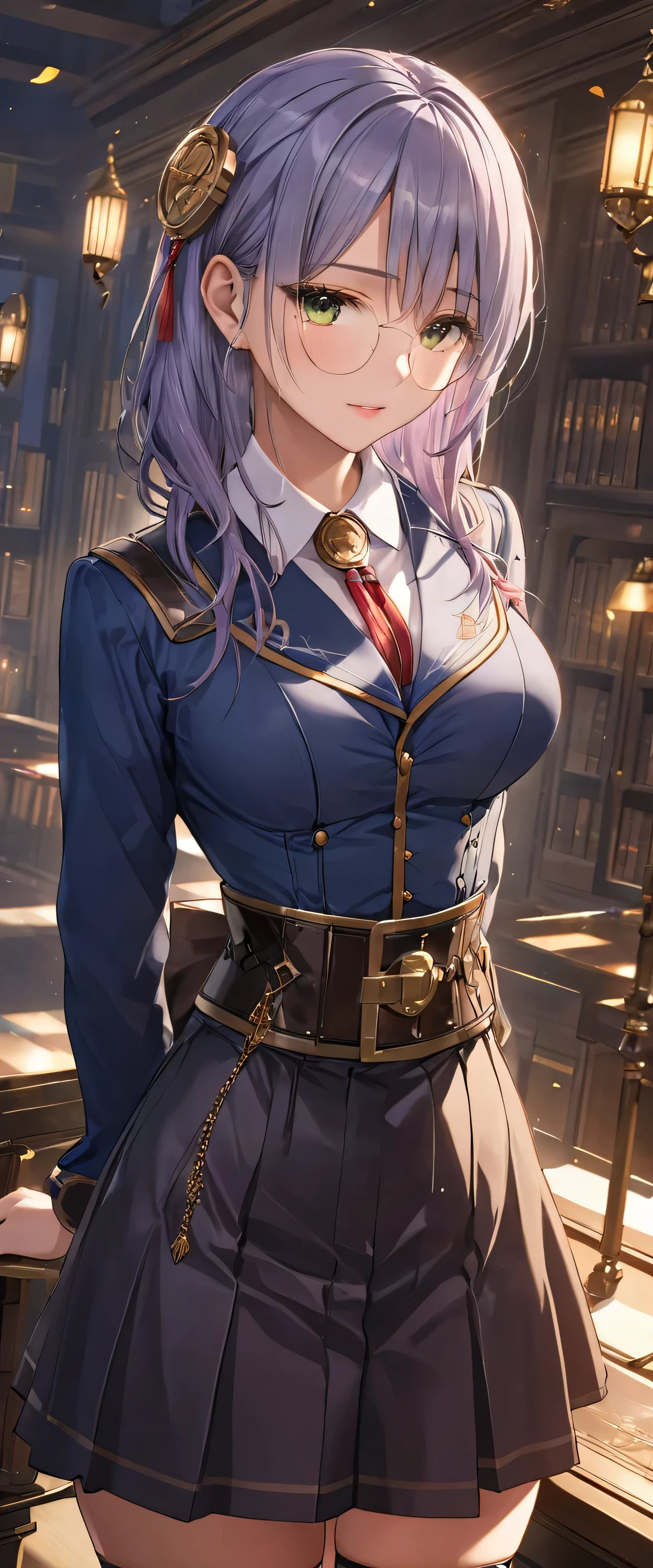 (((masterpiece)))、((highest quality))、(Super detailed)、(CG illustration)、(so beautiful ))、cinematic light、(((1 Mechanical Girl)))、 SF、Apocalypse、Eroguro、Research Institutes(Beautiful and luxurious:1.2)、(1 girl:1.3)、facing the front, (double breasted,under bust:1.2), gap between buttons,(((corset belt))),(((high waist skirt,)))