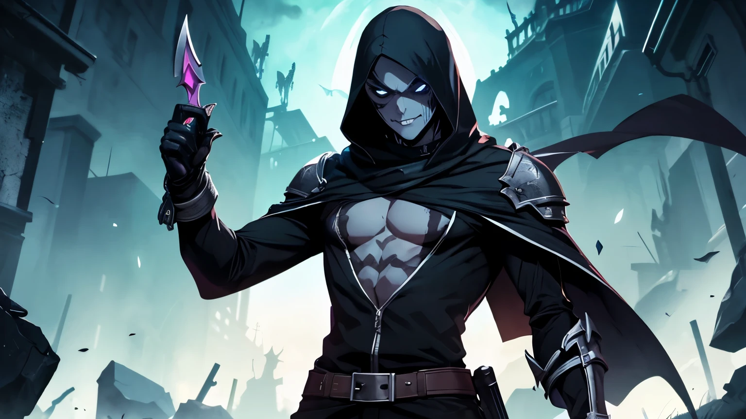 undead male rogue dagger user