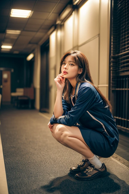 （couple：1.5），National Science Foundation, (A man standing in front of a kneeling woman, grab her head), （A man in shorts、abdominal muscles：1.2），A sexy female nurse crawls in front of a man ，(intricate clothing:1.2), (masterpiece, best quality, actual:1.4), (have光泽的皮肤), (ultra high definition, 8k wallpaper, High resolution), perfect ???????, Perfect body，beautiful face，聪明的大Eye，double eyelids，highly refined skin, The facial details are very rich, Beautiful Eye in every detail, (((1 girl and 1 person, couple, have ))), big deal , girl happy to meet a guy, (Girl kneels in front of man:1.3), (The woman tilted her head), The girl looked at the man,(long brown hair, Bangesium breasts and cleavage, (The height of the thigh can be seen through), (obedient), (1 girl: nose, cheek, eyelash) , In the classroom at midnight, (1 person: Handsome guy wearing recruitment uniform, hold her head, stand in front of her, hold her head,Lick your face,touch your face,lick her head), Shot diagonally from the front,She made a face,closure ~ Eye,tired face,have着一张悲伤的脸,she was panting
(8K, original photography, Top image quality, ​masterpiece: 1.4), ultra high definition, (realistic, Realism: 1.48), (​masterpiece、top quality)、Wavy hair、Tight tops、White gloves、mini skirt、dynamic poses)、(wide angle、depth of field)、(Dark atmosphere、Enough to stand out among similar products)、Very detailed, (lifelike:1.5), (The original image, 8KHigh resolution:1.2), RAW candid movies, 16 mm, Color graded Portra 400 film, Surreal, subsurface scattering, Ray tracing, (Volumetric lighting)
