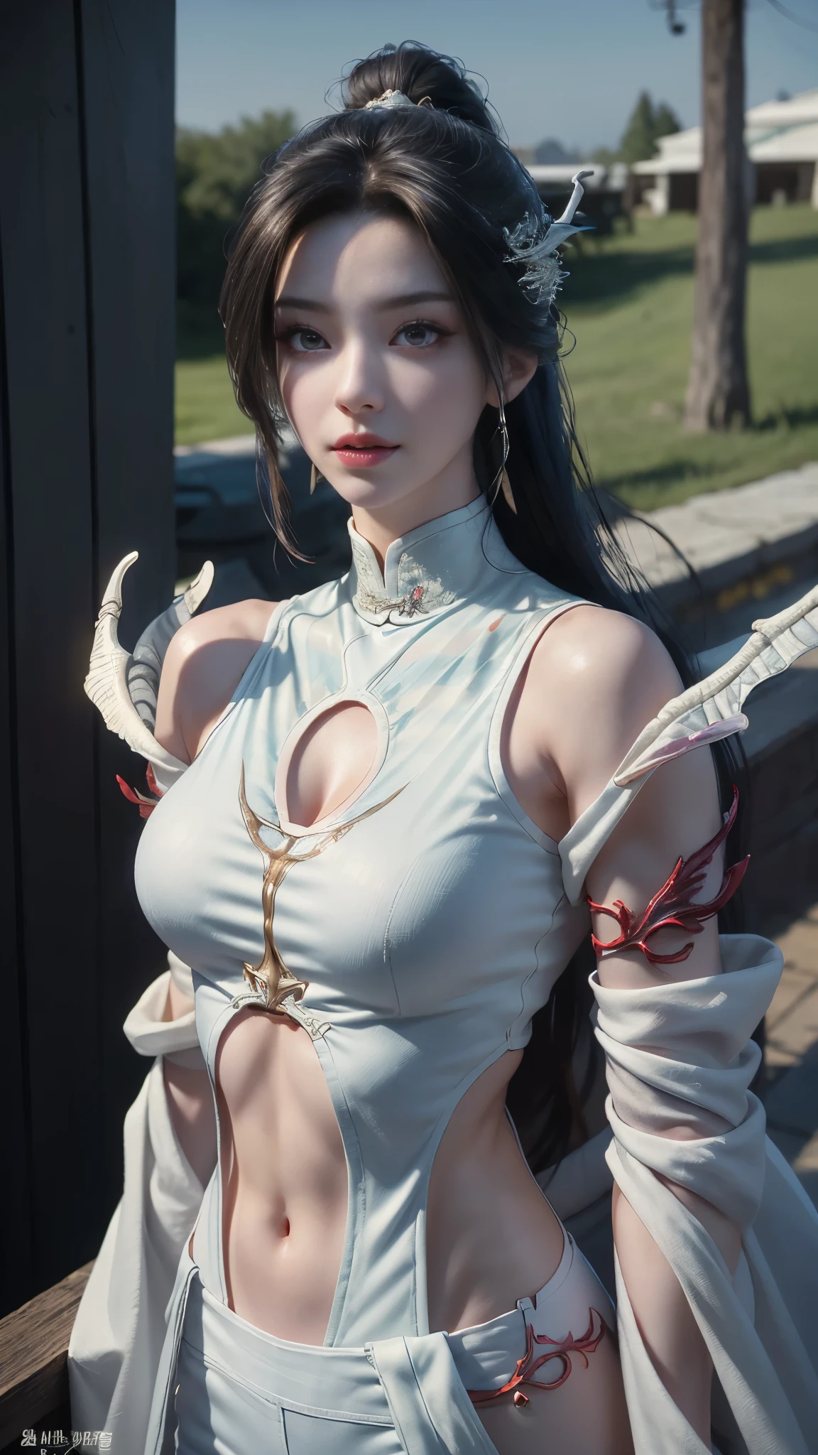 ((best quality, 8K, masterpiece:1.3)), focus: 1.2, perfect body beautiful: 1.4, buttocks: 1.2, ((layered hairstyle, breast: 1.2)), (wet clothes: 1.1), (rain, street:1.3), tube top dress: 1.1, Highly detailed facial and skin textures, narrow eyes, double eyelids, whiten skin, long hair, (shut up: 1.3), Smiling girl with white hair, High ponytail hairstyle, sports tops, extra large bust, Succubus, (((Succubus tattoo on lower abdomen))), Transparent super tight low waisted ribbon pants, (((ultra-low waist))), Full body image, Sexy girl, Sexy, happy laughter, shy, (((showing lower abdomen))), seductive expression, There is a peach heart in the eyes, (Detailed drawing of eyes), Sexy long legs, thin waist, Sweat drips on waist, (exposed belly), ((Succubus tattoo extreme detail portrayal))), Wings of Ice and Fire, Front squat, Dark lock method, 2D Blush, crazy, monster girl, toy doll, fangs, Slobber, pink hair, asymmetrical bangs, sheer clothing, Place your hands on your thighs, look away, 8K resolution, missionary, raised eyebrows, shiny hair, Head flower, wristband, Band-Aid a white hair、Close-up of woman wearing white mask, beautiful figure painting, guweiz, Gurwitz style artwork, White-haired God, author：Yang Jie, Epic and beautiful character art, Stunning character art, author：FAN Qi, by Wuzhun Shifan, pixiv art station street guweiz, single ponytail, insult, high ponytail, tall figure, long legs, (sleeveless lace shirt), (shorts), (striped )), ((striped )), Walk, elegant, dignified, feminine, beautiful curves, sweet smile, Strong sense of detail and layering, colorful, Has a unique texture, rich and colorful, Color harmony, vivid, design art, 16K, super detailed, {{illustration}}, {extremely delicate and beautiful}, {Exquisite surface treatment}, super detailed, Exquisite glowing eyes, {{movie lighting}}, Extreme light effects, Model: realism, CFG size: 12, Laura: Bright texture (1.35), high quality, masterpiece, Exquisite facial features, Delicate hair depiction, Detailed depiction of eyes, masterpiece, best quality, Ray tracing, Extremely detailed CG unified 8K wallpaper, masterpiece, best quality, (1 girl), perfect female figure, (((White tight T-shirt))), beautiful eyes, (delicate face), short black hair, hair tied up, Light blue hairpins, Black silk frame glasses, in the classroom, (White skin), (best lighting), (Super intricate details), 4K unified, (super detailed CG), Showing white legs, , hot pants, shorts,(The tail end is heart-shaped 💟 A purple haired girl with a long ponytail hairstyle and a seductive charm (with celebrity tattoos on her lower abdomen), a Transparent ultra-tight low-rise miniskirt, (ultra-low waist), a full body image, Raise your hands above your head, a Sexy girl with a Sexy, happy expression, blush, shy的, (Exposed belly), a charming expression, frown in disgust, celebrity tattoos, Purple hair girl with long ponytail, Transparent top, extra large bust, extra large bust, charm, ((with red charm tattoo on the lower abdomen), Transparent ultra-tight low-rise miniskirt, (ultra-low waist), full body image, Raise your hands above your head, Sexy girl, Sexy, happy expression, blush, shy的, (Exposed belly), charming expression, frown in disgust, (Eye detail depiction), Sexy long legs, slim waist, There are beads of sweat on the waist, (with Sexy vest line), (Exposed belly), 