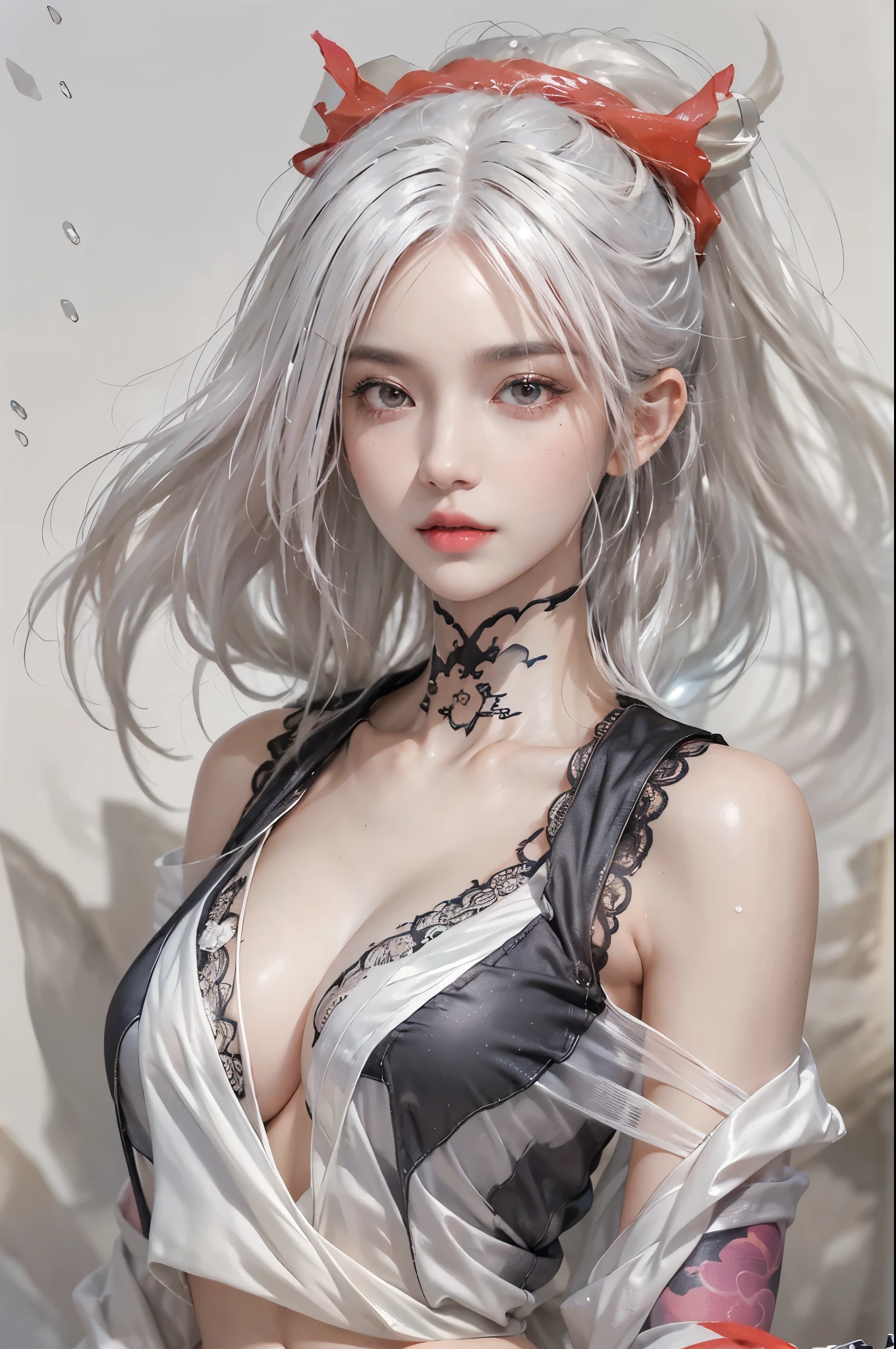 ((best quality, 8K, masterpiece:1.3)), focus: 1.2, perfect body beautiful: 1.4, buttocks: 1.2, ((layered hairstyle, breast: 1.2)), (wet clothes: 1.1), (rain, street:1.3), tube top dress: 1.1, Highly detailed facial and skin textures, narrow eyes, double eyelids, whiten skin, long hair, (shut up: 1.3), Smiling girl with white hair, High ponytail hairstyle, sports tops, extra large bust, Succubus, (((Succubus tattoo on lower abdomen))), Transparent super tight low waisted ribbon pants, (((ultra-low waist))), Full body image, Sexy girl, Sexy, happy laughter, shy, (((showing lower abdomen))), seductive expression, There is a peach heart in the eyes, (Detailed drawing of eyes), Sexy long legs, thin waist, Sweat drips on waist, (exposed belly), ((Succubus tattoo extreme detail portrayal))), Wings of Ice and Fire, Front squat, Dark lock method, 2D Blush, crazy, monster girl, toy doll, fangs, Slobber, pink hair, asymmetrical bangs, sheer clothing, Place your hands on your thighs, look away, 8K resolution, missionary, raised eyebrows, shiny hair, Head flower, wristband, Band-Aid a white hair、Close-up of woman wearing white mask, beautiful figure painting, guweiz, Gurwitz style artwork, White-haired God, author:Yang Jie, Epic and beautiful character art, Stunning character art, author:FAN Qi, by Wuzhun Shifan, pixiv art station street guweiz, single ponytail, ??????, high ponytail, tall figure, long legs, (sleeveless lace shirt), (shorts), (striped )), ((striped )), Walk, elegant, dignified, feminine, beautiful curves, sweet smile, Strong sense of detail and layering, colorful, Has a unique texture, rich and colorful, Color harmony, vivid, design art, 16K, super detailed, {{illustration}}, {extremely delicate and beautiful}, {Exquisite surface treatment}, super detailed, Exquisite glowing eyes, {{movie lighting}}, Extreme light effects, Model: realism, CFG size: 12, Laura: Bright texture (1.35), high quality, masterpiece, Exquisite facial features, Delicate hair depiction, Detailed depiction of eyes, masterpiece, best quality, Ray tracing, Extremely detailed CG unified 8K wallpaper, masterpiece, best quality, (1 girl), perfect female figure, (((White tight T-shirt))), beautiful eyes, (delicate face), short black hair, hair tied up, Light blue hairpins, Black silk frame glasses, in the classroom, (White skin), (best lighting), (Super intricate details), 4K unified, (super detailed CG), Showing white legs, , hot pants, shorts,(The tail end is heart-shaped 💟 A purple haired girl with a long ponytail hairstyle and a seductive charm (with celebrity tattoos on her lower abdomen), a Transparent ultra-tight low-rise miniskirt, (ultra-low waist), a full body image, Raise your hands above your head, a Sexy girl with a Sexy, happy expression, blush, shy的, (Exposed belly), a charming expression, frown in disgust, celebrity tattoos, Purple hair girl with long ponytail, Transparent top, extra large bust, extra large bust, charm, ((with red charm tattoo on the lower abdomen), Transparent ultra-tight low-rise miniskirt, (ultra-low waist), full body image, Raise your hands above your head, Sexy girl, Sexy, happy expression, blush, shy的, (Exposed belly), charming expression, frown in disgust, (Eye detail depiction), Sexy long legs, slim waist, There are beads of sweat on the waist, (with Sexy vest line), (Exposed belly),