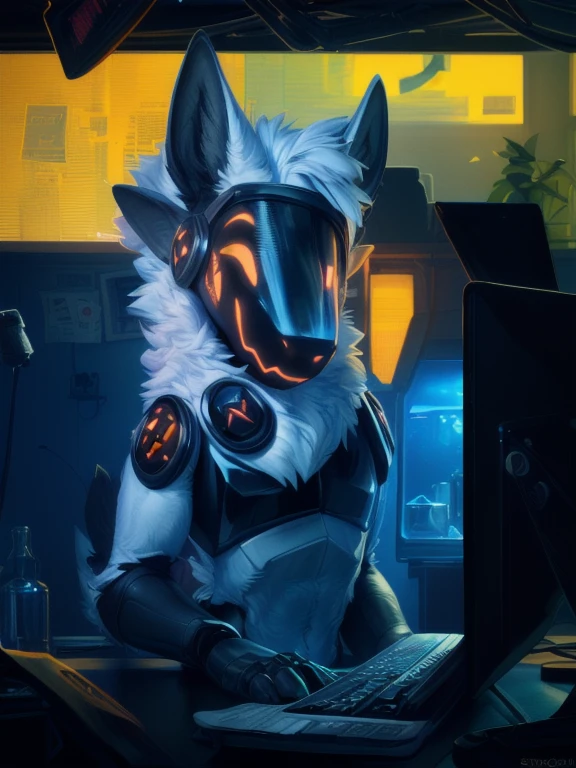 ((( white protogen robot ))), robot , (by Homogenousrule, by Wildering, by Foxovh, by Catcouch), 4k,(by totesfleisch8 and white fur,
(( posing for image )),Sharp gaze, hentai , anthro dragon , shortstack, standing, looking at viewer,muscular, background, extremely detailed, 3d render, high quality digital art, huge thighs , detailed eyes, ,henati, good anatomy, good perspective in a laboratory , front towards viewer,face up, by bebebebebe, by sicklyhypnos, by gerkk, by orf, ( by cutesexyrobutts, by darkgem, by zackary911,( by singafurian, by daftpatriot, sassy, cute, detailed face, handsome , seductive face, face, detailed mouth, dragon , hentai style, leo alvarez, bara, (posing:1.3), (soft shading), 4k, hi res, detailed hands, ((detailed face, (detailed eyes:1.0), detailed)), by zackarry911, by zaush, (by personalami:0.5), looking at viewer, image, navel, nipples, full body, one person focus, thick thighs, Hentai, day, sexy, sensual, detailed, uploaded to e621, beautiful and detailed male image of an anthropomorphic dragon ,(highres,:1.2), Smiling happy extremely detailed, photorealistic, 3d render , high quality digital art,Hentai artstyle, a close up of a person , huge, (( white fur color)) robot
