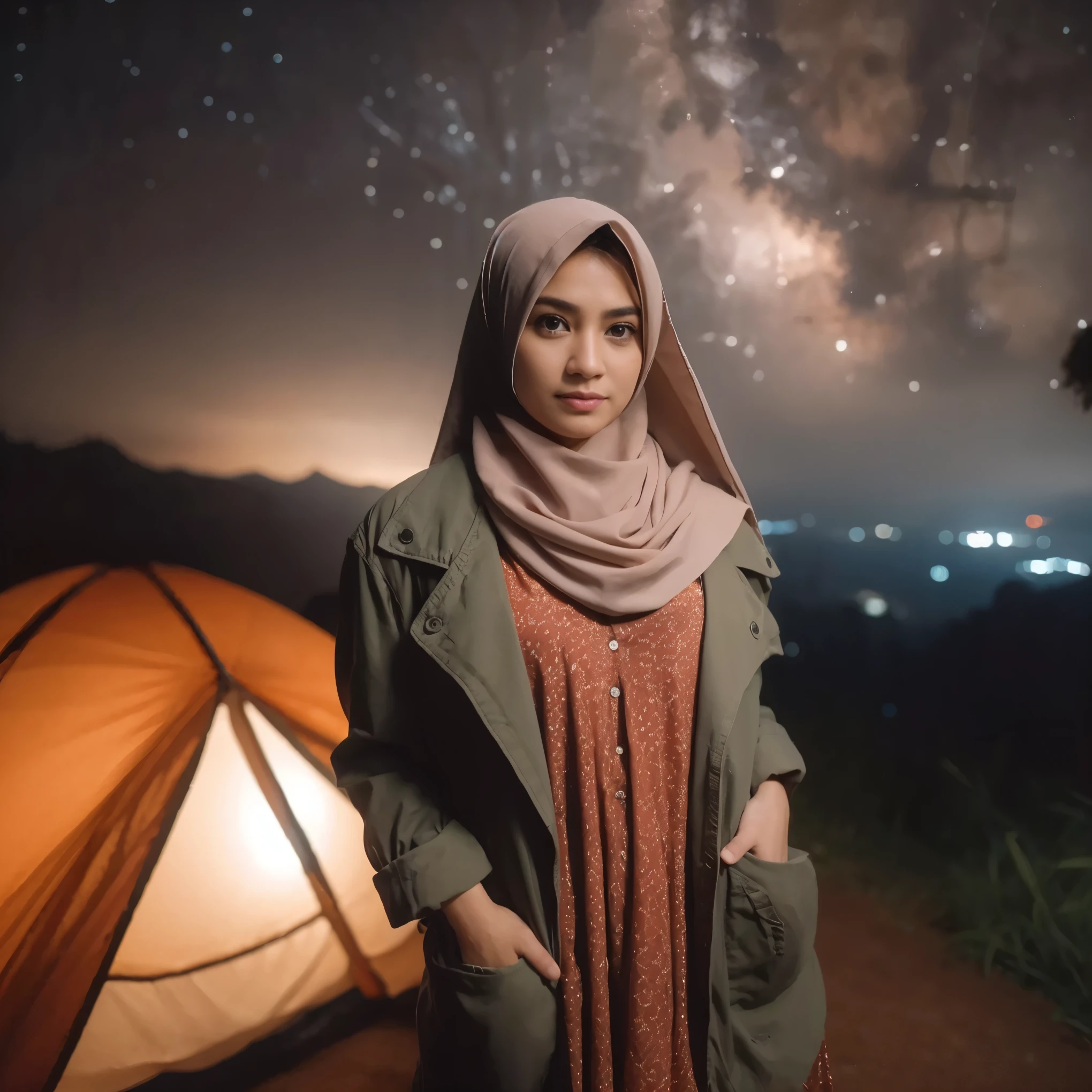 Realistik, super detail, detail wajah, detail pakaian, detail background, ultra hd, 8k resolution