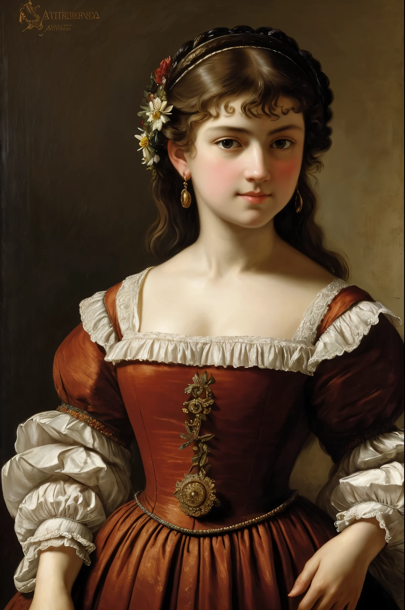 Standing on the lawn of a garden with flowersbest quality, 8k, 32k, masterpiece, UHD: 1.5), Painting of Attractive German Woman, 1, (big breast ), (long hair), blonde, Abs, perfect body, ultra detailed face, Detailed lips, Fine Eyes, Double eyelidm, (seductive), ((Excited: 1.5)), Medieval aesthetics, sharp focus, intricate details, highly detailed, depth of field, sharp focus, High detail, impressionism, Detailed oil painting, glazing, tenebrism, Scumbling, oil painting, Baroque style, by Rembrandt, By Artemisia Gentileschi, oil painting, painting, painting masterpiece,