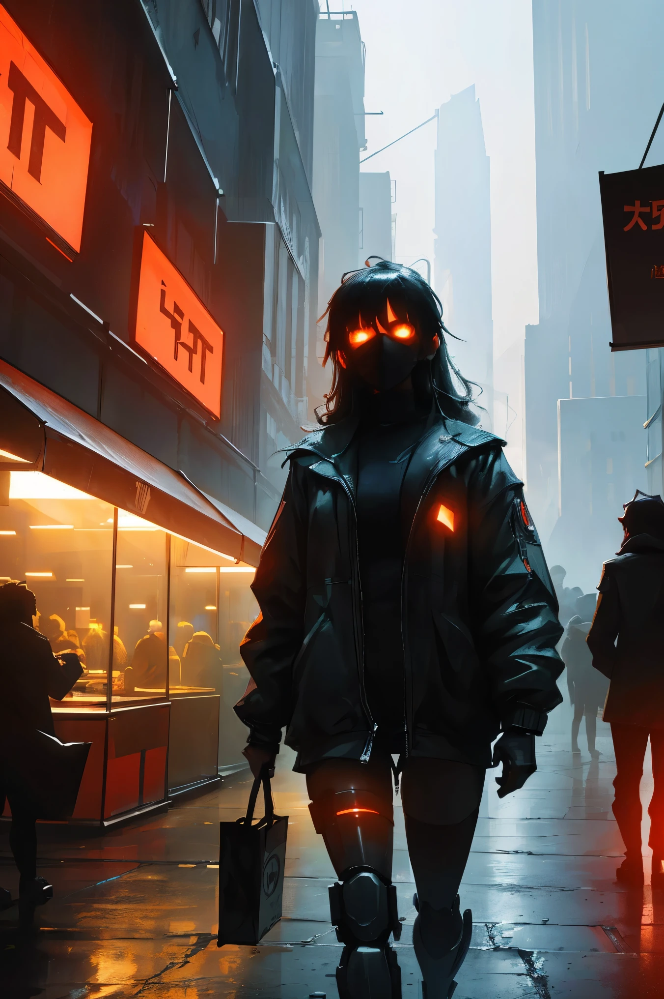 (dystopian future,futuristic face city in decay,people everywhere,merchants,cyborgs of the underworld,buying and selling commerce,neon advertising,posters everywhere,violence and aggression),(best quality,4k,8k,highres,masterpiece:1.2),ultra-detailed,(realistic,photorealistic,photo-realistic:1.37),HDR,UHD,studio lighting,ultra-fine painting,sharp focus,physically-based rendering,extreme detail description,professional,vivid colors,bokeh,portraits,landscape,horror,anime,sci-fi,photography,concept artists,dark color scheme,mysterious lighting