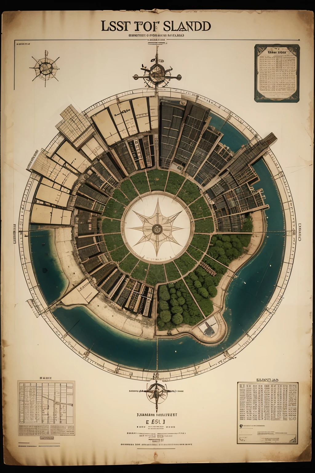 map of a lost pirate's island
