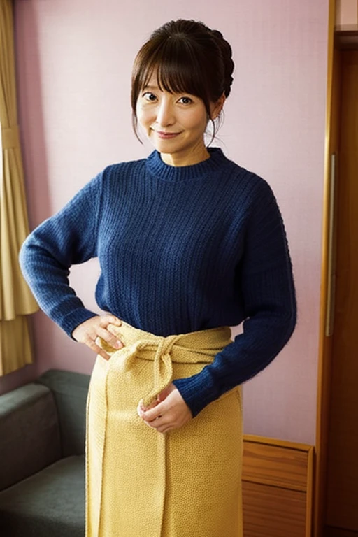 Japanese、38 years old、Married woman、bust83centimeter、waist60centimeter、hip86centimeter、The clothes are knit、A room in a love hotel