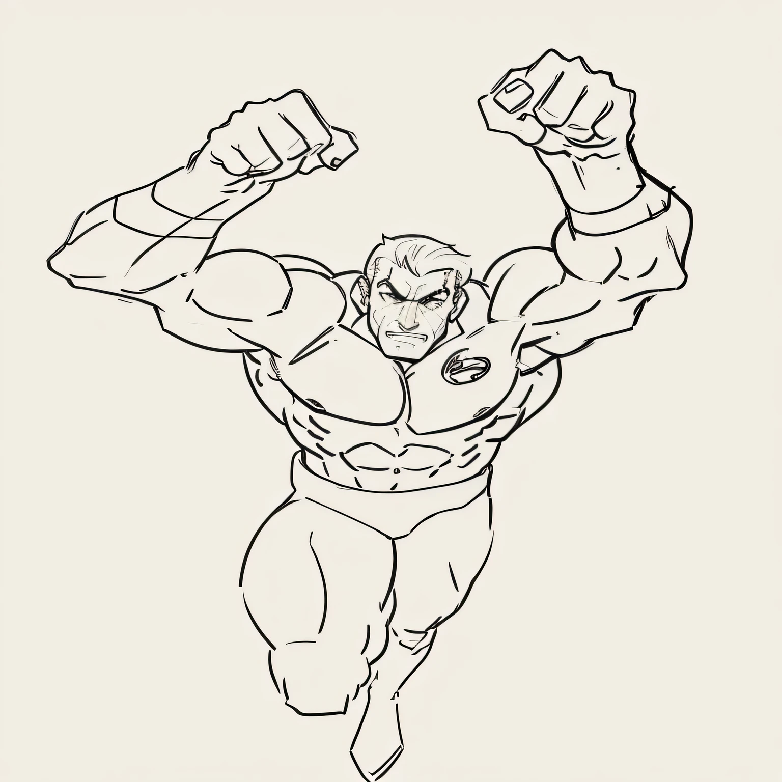 a drawing of a man dressed as a superhero is being performed, arte de linha intensa, lineart em negrito, muscular character, heroic male pose, heroic action pose, delineado!!!, lineart pesado, hero action pose, lineart afiado, contorno forte, positing on rock super hero pose, muscular male hero, retro line art, super hero pose, lineart simples