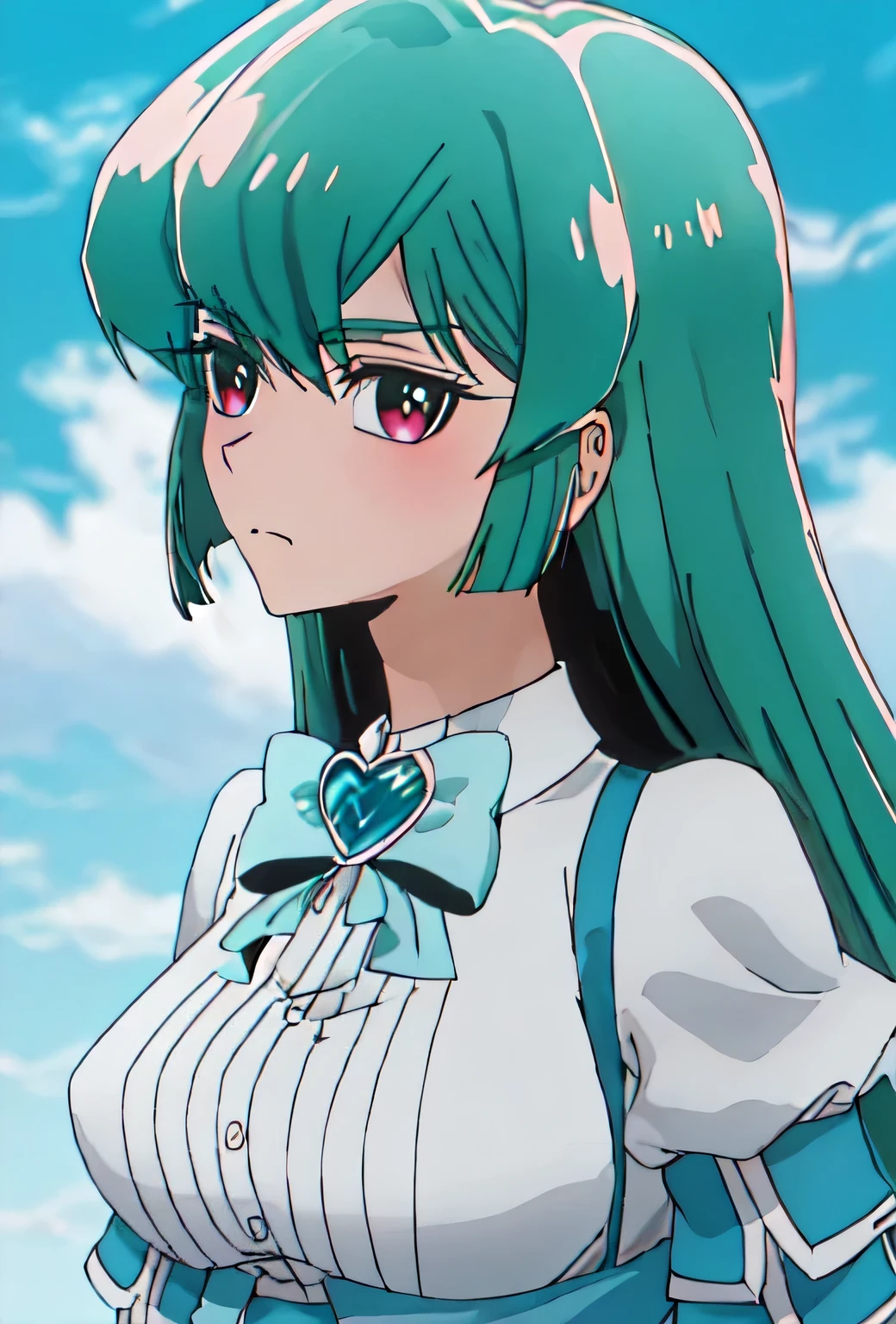 {safe:1.10}, best quality, masterpiece, highres, solo, {sayo_minakami_mahoushoujoniakogarete:0.90}, portrait, looking_at_viewer, large breasts