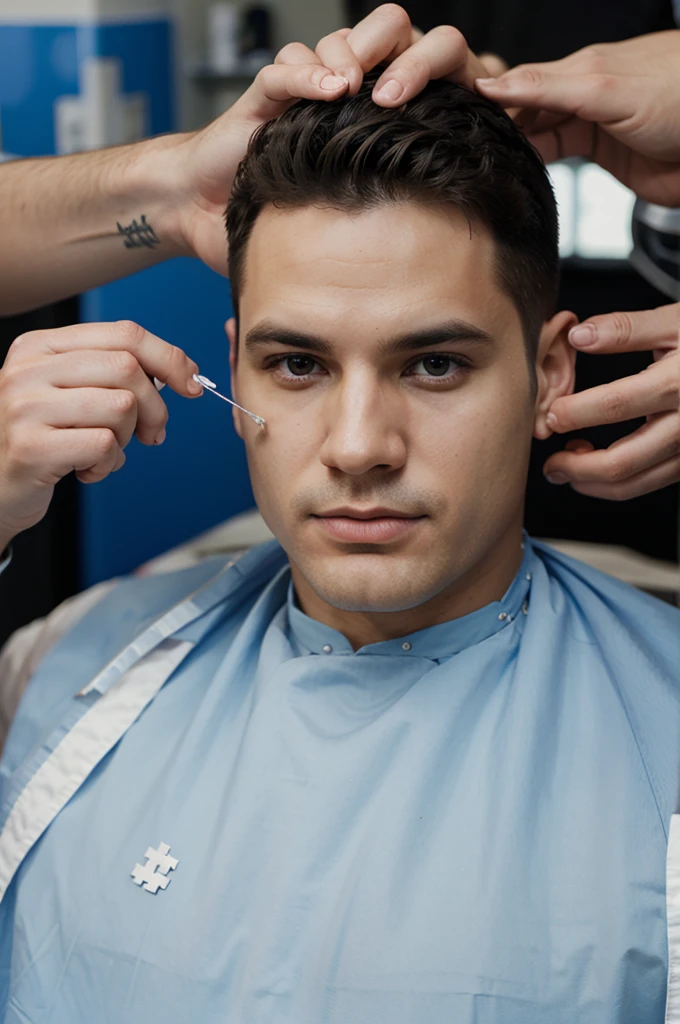 Barbershop men international autism day 