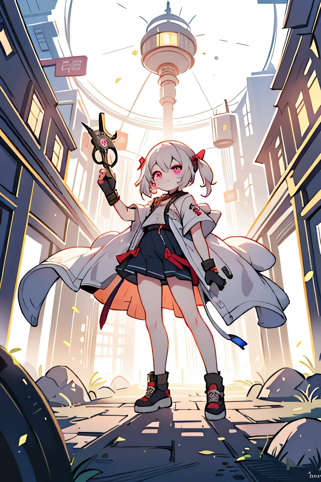 ((highest quality)), ((masterpiece)), (be familiar with), underground city、Underground city、shining neon