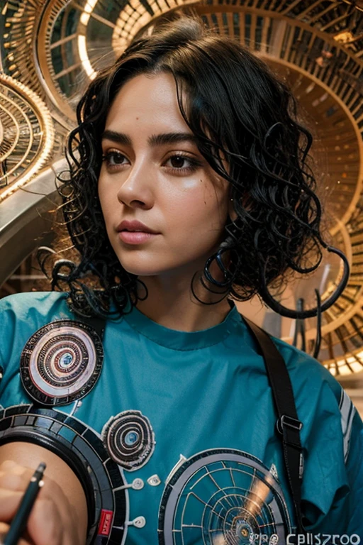 ciberpunk, 1 chica, esbelto, wearing cardiovascular technician suits, (cabello cansado,  pelo rizado en espiral:1.36), weak lips, Varias posturas, grave,, (pecas:0.5), (topo oscuro:0.3), (manchas en la piel, acne, manchas de la piel, punto de la edad, pelusa:0.3),  desde abajo , en el (Estrella del arco triunfal:1.4), , tendencia en artstation,, primavera,, noche,,  NaturalHand2-3500  Mejor calidad, labios hermosos y delicados, dedos delicados, alumno detallado, illustration, NaturalHand2-3500