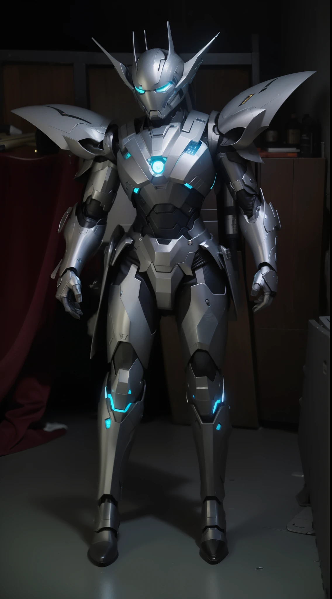 futuristic high tech style,best quality,fairy skin,(every time :1.2),Everlasting,super detailed,actual,high quality,Light,Light线追踪,ultra high definition,upper part of body, Future Iron Man mecha,shooting,Battery,Launching equipment,large caliber artillery,Rostland 8K,Armored Girl,Wearing a cyberpunk technology helmet,星际战甲helmet,With breathing Light,The armor of the future shines,armed cannon,high-tech armor,helmet,mechanical body,Transformers