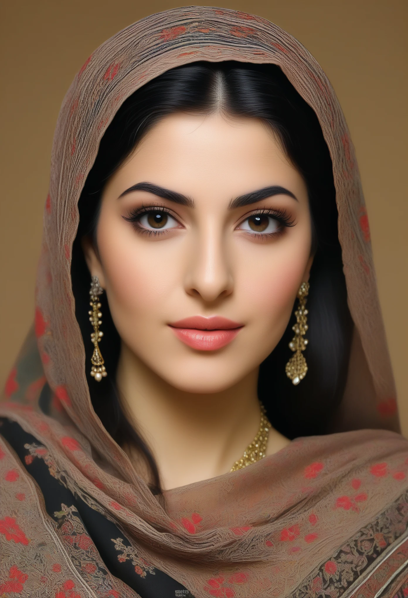 creat a nutural Iranian woman