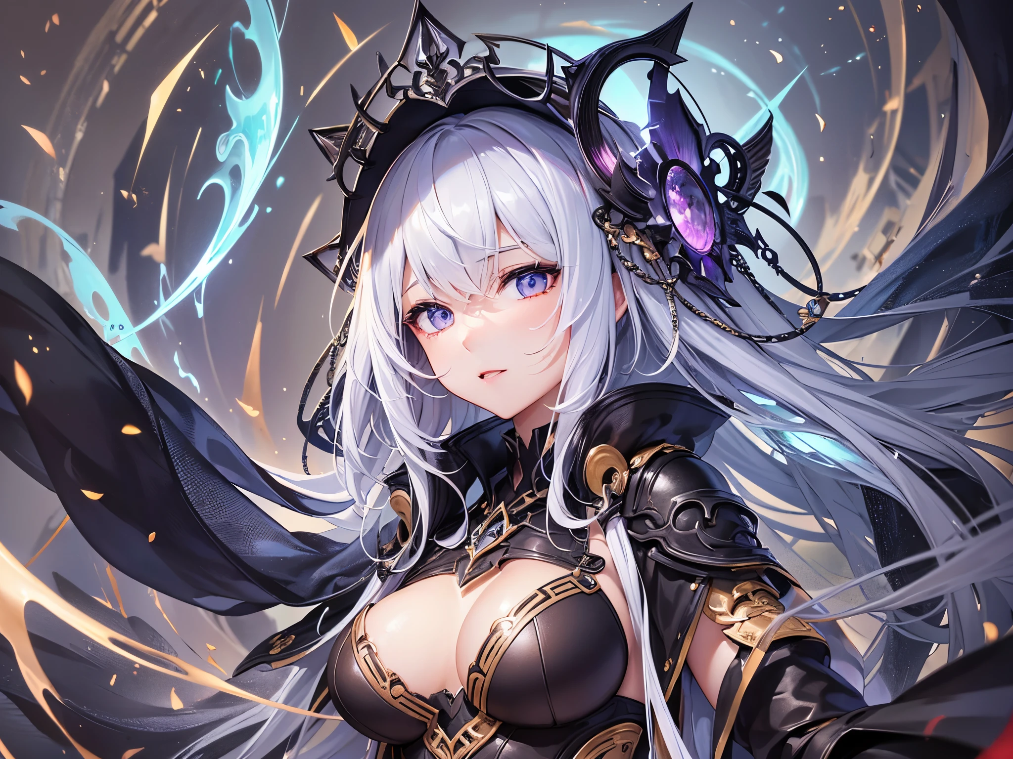 ((highest quality)),(ultra high resolution),(Super detailed),(detailed description),((best CG)),(best work of art),super precision art,amazing drawing art,(Art with precise details:1.5), dark moon、personification of destruction、unparalleled power, Break the precept,ruthless、inorganic