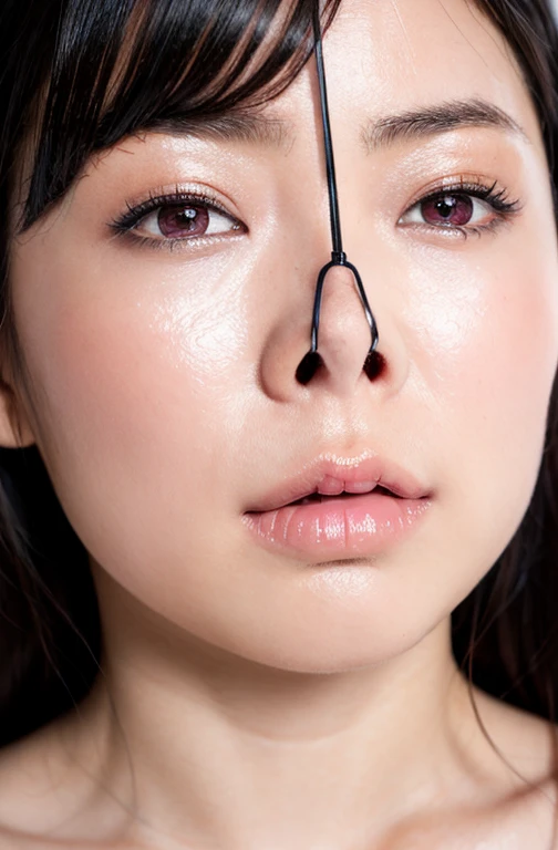 Fashion trendy beautiful and attractive woman, ,(Highest quality realistic textured skins:1.4), detailed face,, nose and mouth,face focus, Super close up of face gentle and charming Chinese beautiful woman, delicate and sexy clavicle, attractive oval face, pink lips, small nose, bare shoulders, focus on face, close up of face, ultra high resolution, Super detailed, full body photo, Ultra thin and transparent, fresh and good,cinematic lighting,rim light,((Completely naked)),(((nsfw))),(((Eyelids close))),(((eyes close))),((single eyelid)),(((sleep))),((((((eyes close))))))