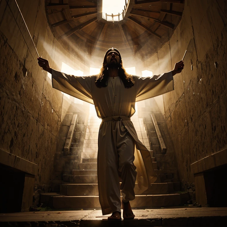 Jesus ascending to heaven