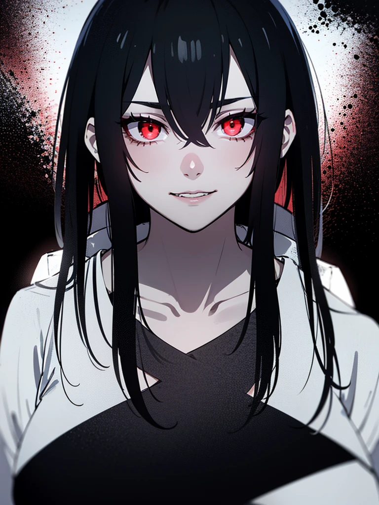 yandere girl,anime,best quality,ultra-detailed,realistic,vivid colors,portraits,sharp focus,dark color tone,sinister lighting,obsessive gaze,sharp knife,long hair,red eyes,cute outfit,creepy smile,isolated background,glowing aura,split personality,insanity,horrifying expression,manipulation,love and madness,violent tendencies,psychotic behavior,emotionally unstable,contrast colors,intense eyes,stalking,obsession,loneliness,deadly charm,mesmerizing beauty,delicate features,possessive nature,hidden darkness,love-stricken,tragically beautiful,eerie atmosphere,unsettling presence,unstable emotions,sadistic desires