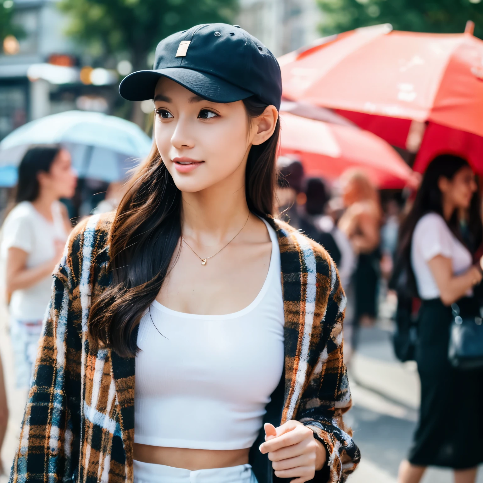 Beauty,street style,whole body,cap,