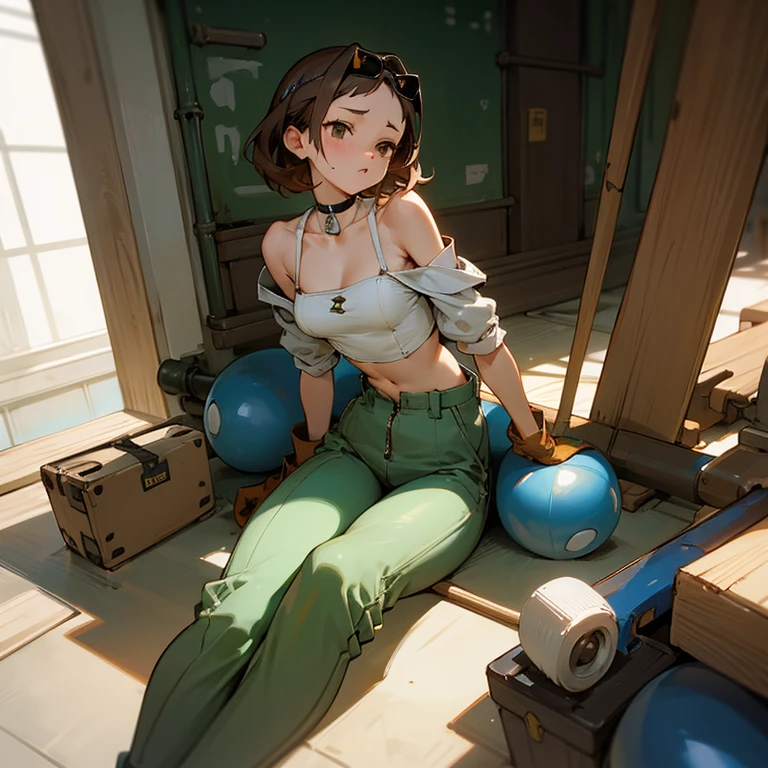 Slave boy short hair topless,Plump body、 Just by wearing sexy pants. Different world. Fantasy. Chained. Hellish Place, Sweaty body, Embarrassed face, Bent legs, Lying down, Lift your thighs yourself