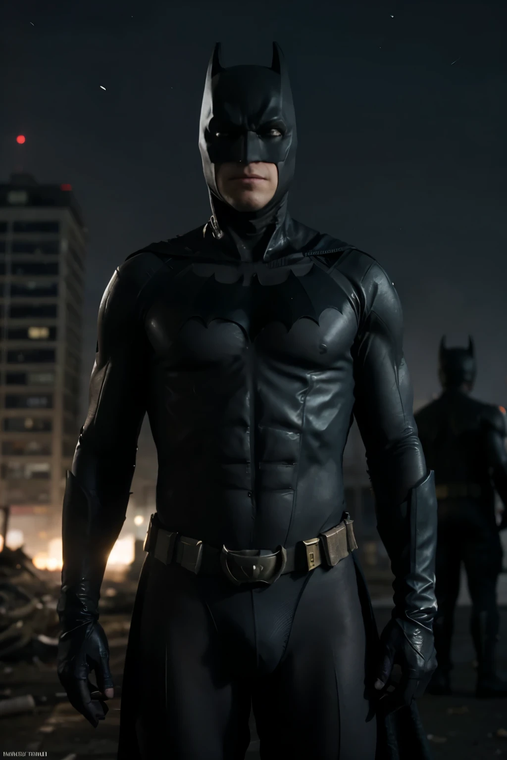 title: "Sombra da Klan"

Introduction:
Numa noite sombria em Gotham City, a series of violent incidents plague the city. Batman is determined to discover the cause of this sudden increase in criminal activity.

Painel 1:
Gotham City à noite. Batman patrulha os telhados, watching the city with concern.

Painel 2:
Batman infiltrates a secret meeting, where members of the Ku Klux Klan are planning a series of racist attacks across the city.

Painel 3:
Bruce Wayne, disguised, joins the Klan to investigate their plans and discover who is behind the attacks.

Painel 4:
As Batman and Bruce Wayne infiltrate deeper into the organization, they uncover an even more sinister conspiracy involving powerful figures in Gotham.

Painel 5:
In an epic confrontation, Batman and Bruce Wayne face Klan leaders, revealing his true identity and exposing the corruption that permeates the city.

Painel 6:
With the villains defeated and the truth exposed, Gotham City sees a new dawn. Batman permanece vigilante, protecting the city from darkness, as Bruce Wayne continues his fight against injustice in the courts.

Fim.