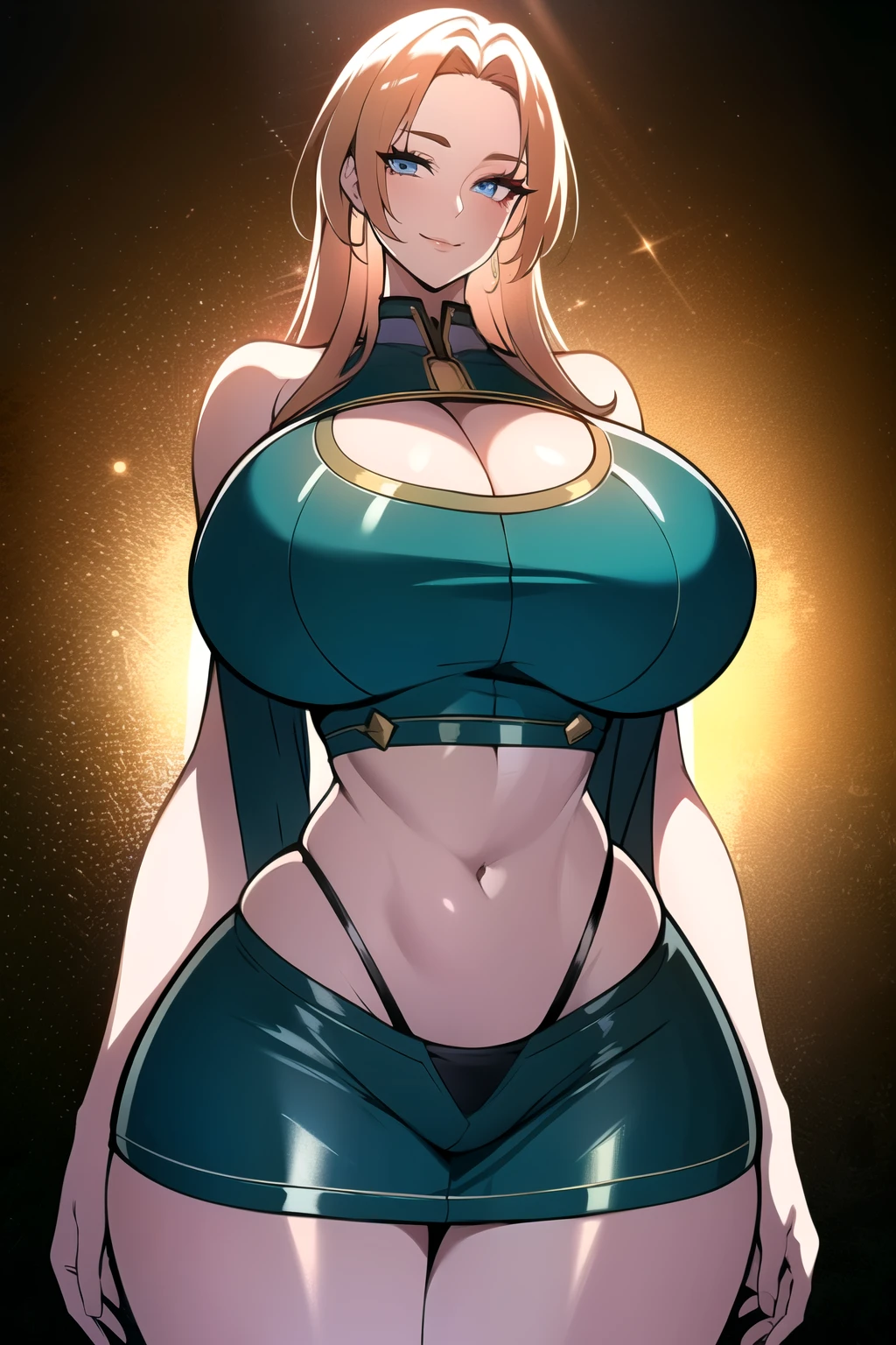 ultra realistic 8k cg, masterpiece, (( intricate detail, highly detailed, fine details best quality, hyperdetailed face)), gigantic breasts ,beautiful lighting, absurdres, BoaHancockV2, 1girl, solo, blond hair, long hair, jewelry, closed mouth, ), (tight bikini, bare shoulders, curvy, midriff, curvy, thighs, shiny clothes), blue eyes, (complex detailed background, inside, luxury palace), ((cowboy shot)), curvy, (gigantic breasts: 1.1), seductive smile, cowboy shot,