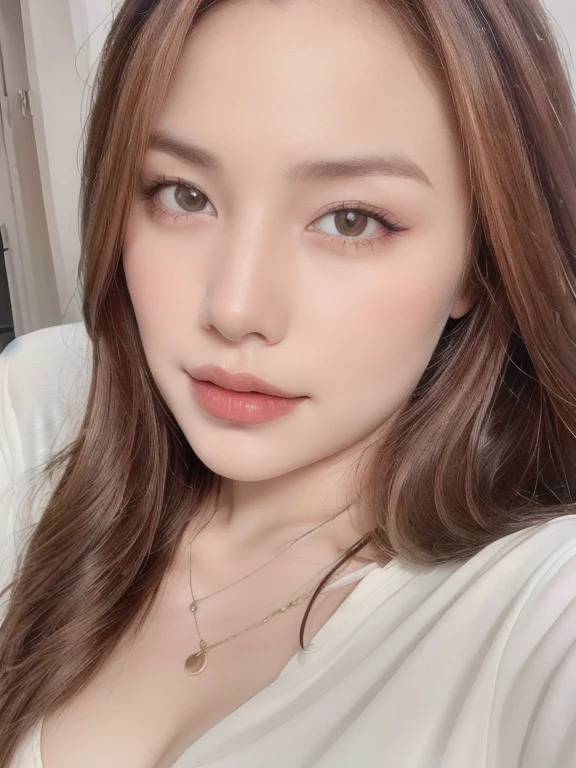 (realistic、masterpiece、Best Quality、8K、highres、high resolution:1.3)、1 girl、 Huge breasts、white bikini、pale white skin、looking at viewers、super fine face and eyes、long hair、indoor、 upper body、