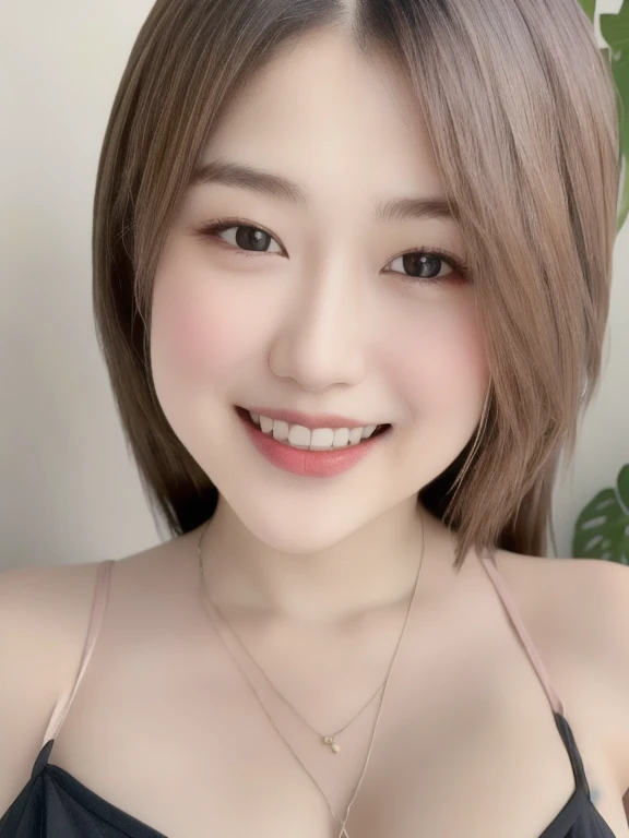 (realistic、masterpiece、Best Quality、8K、highres、high resolution:1.3)、((2 girls:1.3))、twin sisters, Huge breasts、smile, white bikini、pale white skin、looking at viewers、super fine face and eyes、long hair、indoor、 upper body、
