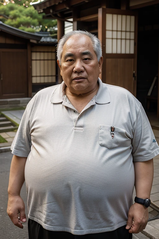 Very fat Japanese old man