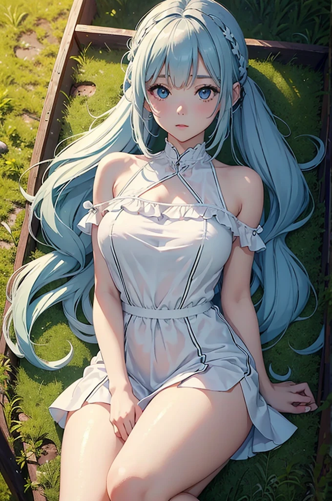 (Masterpiece, Top Quality, Best Quality, Watercolor Medium, Official Art, Beautiful and Aesthetic: 1.2),
One girl, alone,
Sitting on a grassy knoll,
Delicately painting a scene,
The sun's morning rays illuminating her face,
A cheerful expression, celebrating a new day,
A smile spreading across her lips,
Looking directly at the viewer, inviting us in,
The canvas before her a blank slate,
Filling it with intricate patterns and waves,
Her iridescent hair shimmering in the sunlight,
Each strand catching the light and reflecting it back,