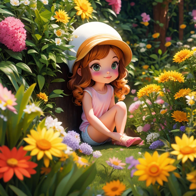 Pinturas em Tela de um jardim com flores