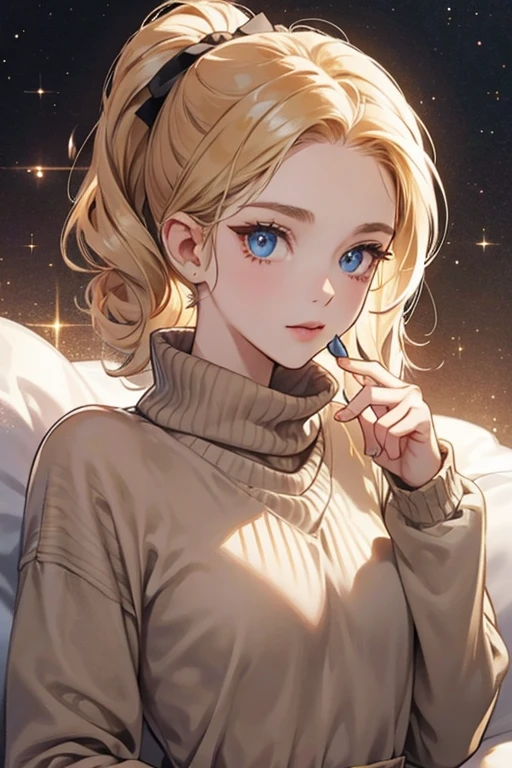 Betty is pale brown chicken with a brown curl over her hair. Her eyes are half lidded, creating a somewhat lazy look. Betty's initial clothing is the comfy sweater, the same shirt that Boone wears. SPARKLE; GLITTER
