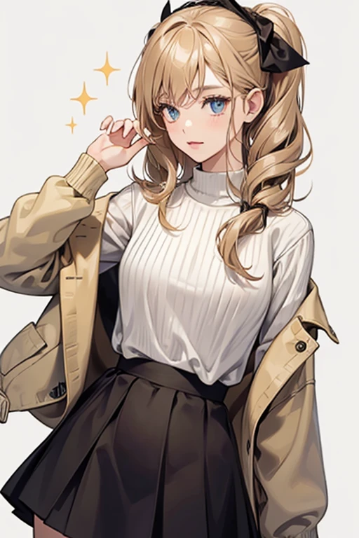 highest quality、High resolution、Detailed Background、(Beautiful face in every detail:1.4)、Anatomically correct、(Draw the usual number of fingers:1.2)、(Detailed facial expressions)、(Detailed eyes:1.2)、(Detailed eyes:1.2)、Beautiful, smooth skin、Beautiful women in their 20s、(Highly detailed face:1.4)、Cute hair color、Cute hairstyle、Wavy Hairstyle、well-groomed eyebrows、Perfect body line、cute gesture、Enjoy sexy style、Dress with confidence

(A woman living a casual life:1.5)、

Pair an oversized sweater with a skirt for a feminine look.、
Pleated or flared skirts are recommended.、
Pair it with high heels or ankle boots for a more feminine look.、
Try pairing an oversized shirt with wide pants or a tight skirt for a relaxed, feminine look.、
Adding a small belt and pumps will slim your silhouette.、

Layer an oversized sweater over a shirt or blouse、
Showing your shirt collar and sleeves will give you a more sophisticated look.、
Try layering an oversized shirt with a turtleneck or long sleeve top for a seasonal look.、very beautiful