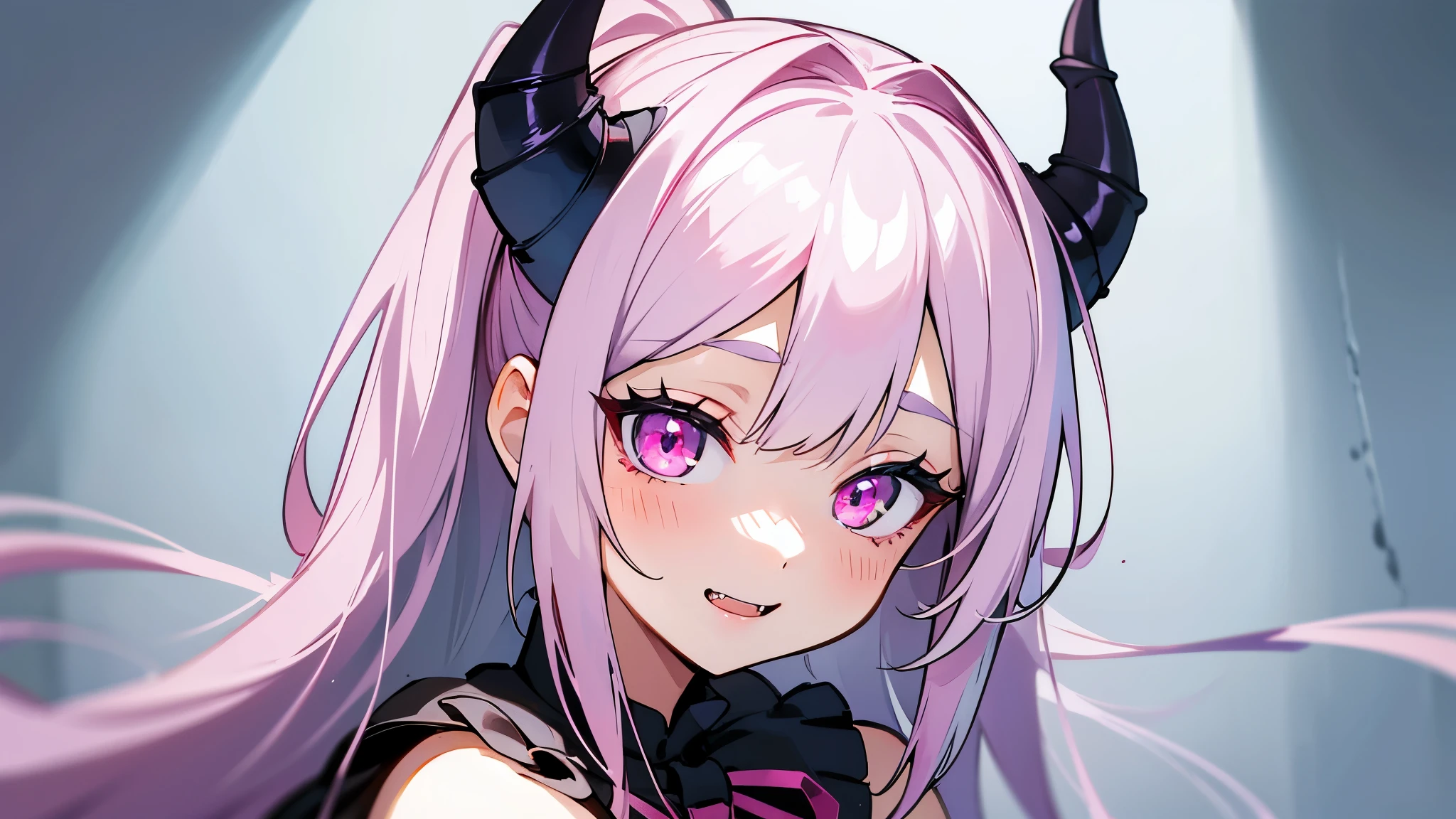 Yandere face, yandere smirk, psychopathic smile, psychopathic smirk, dragon wings, yandere