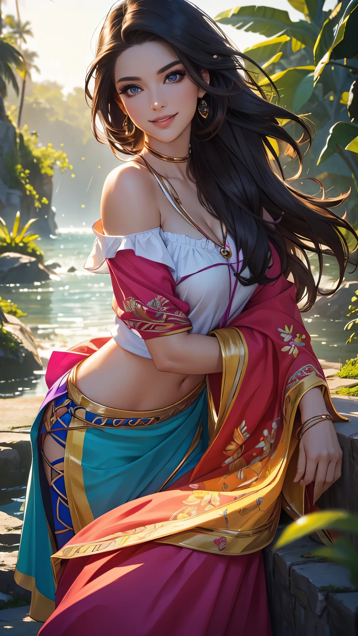 (Extremely detailed 8k wallpaper:2), (photo:2), (soigne Beautiful girl:2), (gives a lecture to friends:2), detailed (Face and eyes), (hyper realistic:1), (highly detailed:1), (epic realistic:1), rim light, (maximum details:1), cozy, (fullbody:1.3), (looking at viewer:2), (Woman's Attractive Qualities:2), (Attractive Woman:2), (Attractive:2), Smile, Intelligence, Empathy, Gracefulness, Sense of Style, Fitness, Grooming, Optimism, (Sensitivity:2), Sincerity, Romantic Gestures, Playfulness, Fashion Sense, (Sensuality:2), Charm, Modesty, Thoughtfulness, (Femininity:1), Flirtatiousness, Warmth, (Physical attractiveness:2), A beautiful smile, A love of life, strength and power, vulnerability, curiosity, wonder, love, (nature background:2), kawaii, waifu, Beautiful breasts, (attractive body:2), (Beautiful body:2), Beautiful pose, attractive pose, (Beautiful legs:1.0), (Beautiful clothes:1), (classic clothes:2), (elegant clothes:2), (European clothes:2), detailed clothes, (skirt:1), (blouse:1), (provocative pose)
