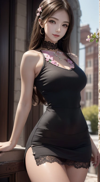 long dress,bare shoulders, Upskirt Nurse, (best quality,4k,8K,High resolution,master piece:1.2),super detailed,(actual,Realistic,照片般Realistic:1.37),Beautifully depicting cherry blossoms, Dynamically incorporating elements of Tai Chi, flowing fabric, Bright colors, in pastel colors, Soft and fantastic lighting, Meticulous craftsmanship, dynamic action, Detailed rendering of intricate floral embroidery, beautiful posture, porcelain skin, soft blue eyes, exquisite and perfect makeup, 超Realisticな壁紙.
