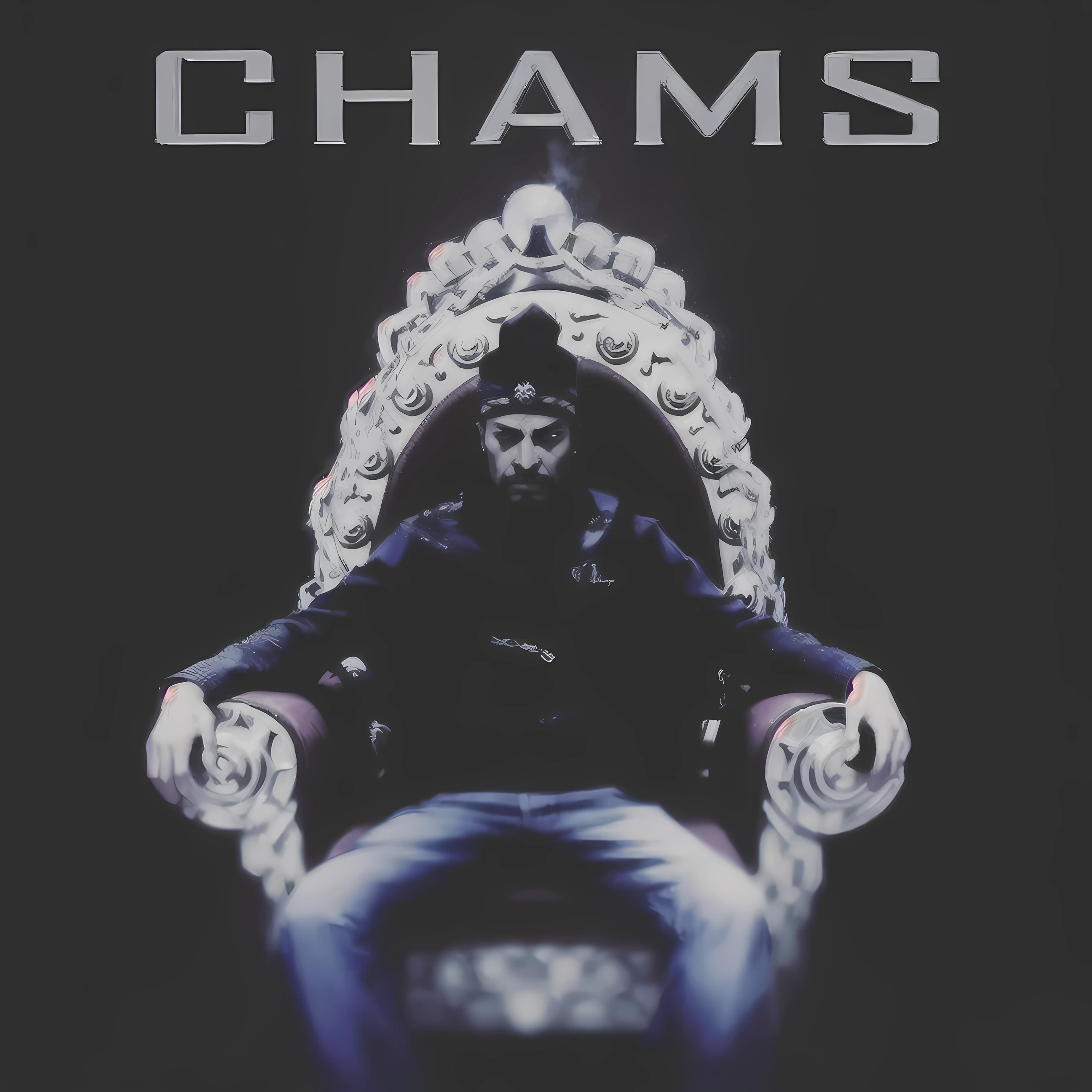 image arafée d'a man sitting on a throne with a crown on his head, chains, ((chains)), album d'art cover, oeuvre officielle, couverture de l'album!, pochette, couverture de l'album, new couverture de l'album, album d'artwork, rap couverture de l'album, Chambliss Giobbi, music couverture de l'album, art promotionnel, wearing chains, album d'art, music album d'art, Chambres