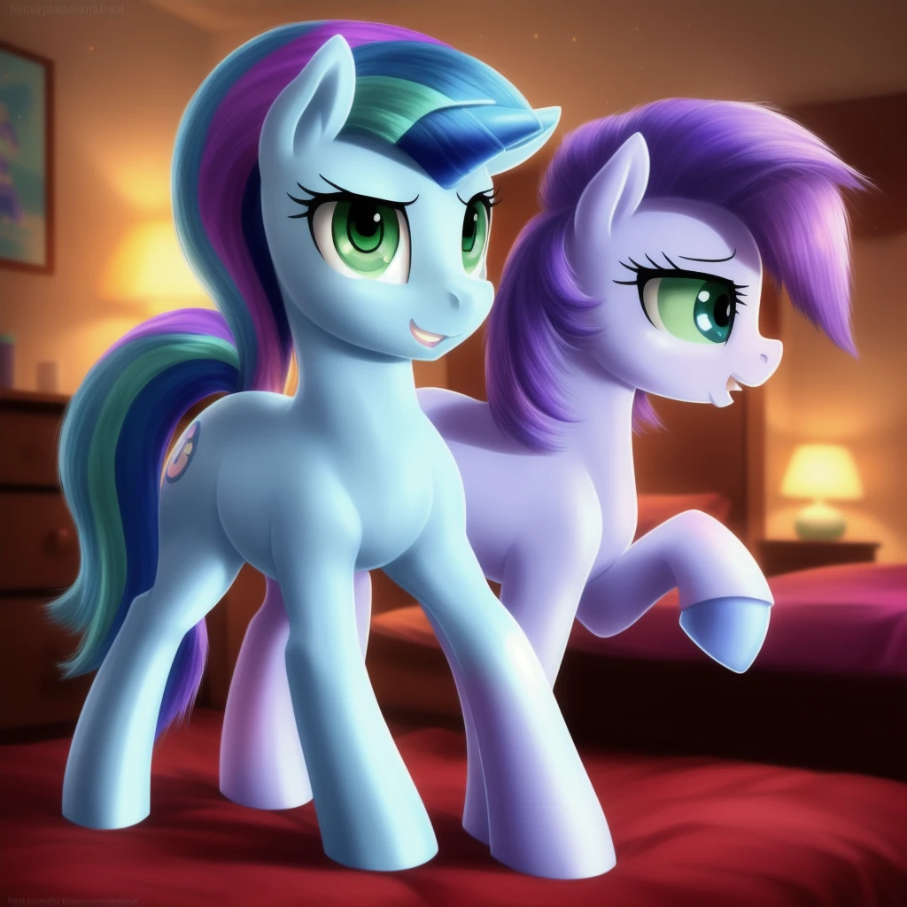 (twilight velvet), (twilight sparkle), (((2 girls))), (((pony sex:1.7))), (((my little pony:1.5))), (detailed), heart on butt, (studio light), ((masterpiece:1.1)), 4K, ((panties down)), (balls), (penis), (holding butt), ((realistic shadows:1.3)), (pussy), (((very big butt:1.4))), (((orgasm of sex))), (((fat breasts:1.1))), stockings 