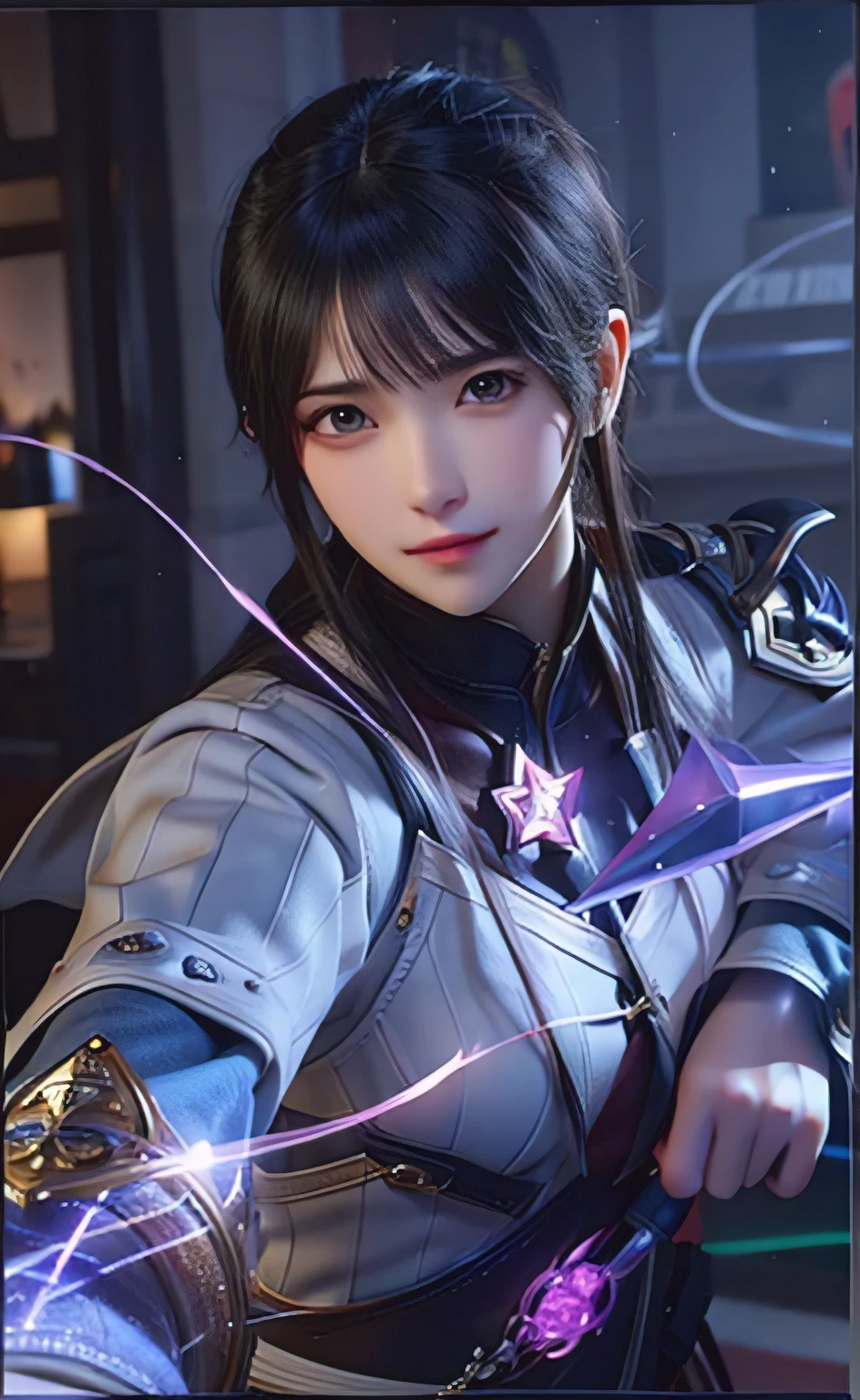 a close up of a person holding a sword in a dark room, heise jinyao, range murata and artgerm, sakimichan frank franzzeta, thancred waters in style of wlop, artgerm jsc, lance, extremely detailed artgerm, thancred waters, beautiful androgynous prince, artgerm and ben lo