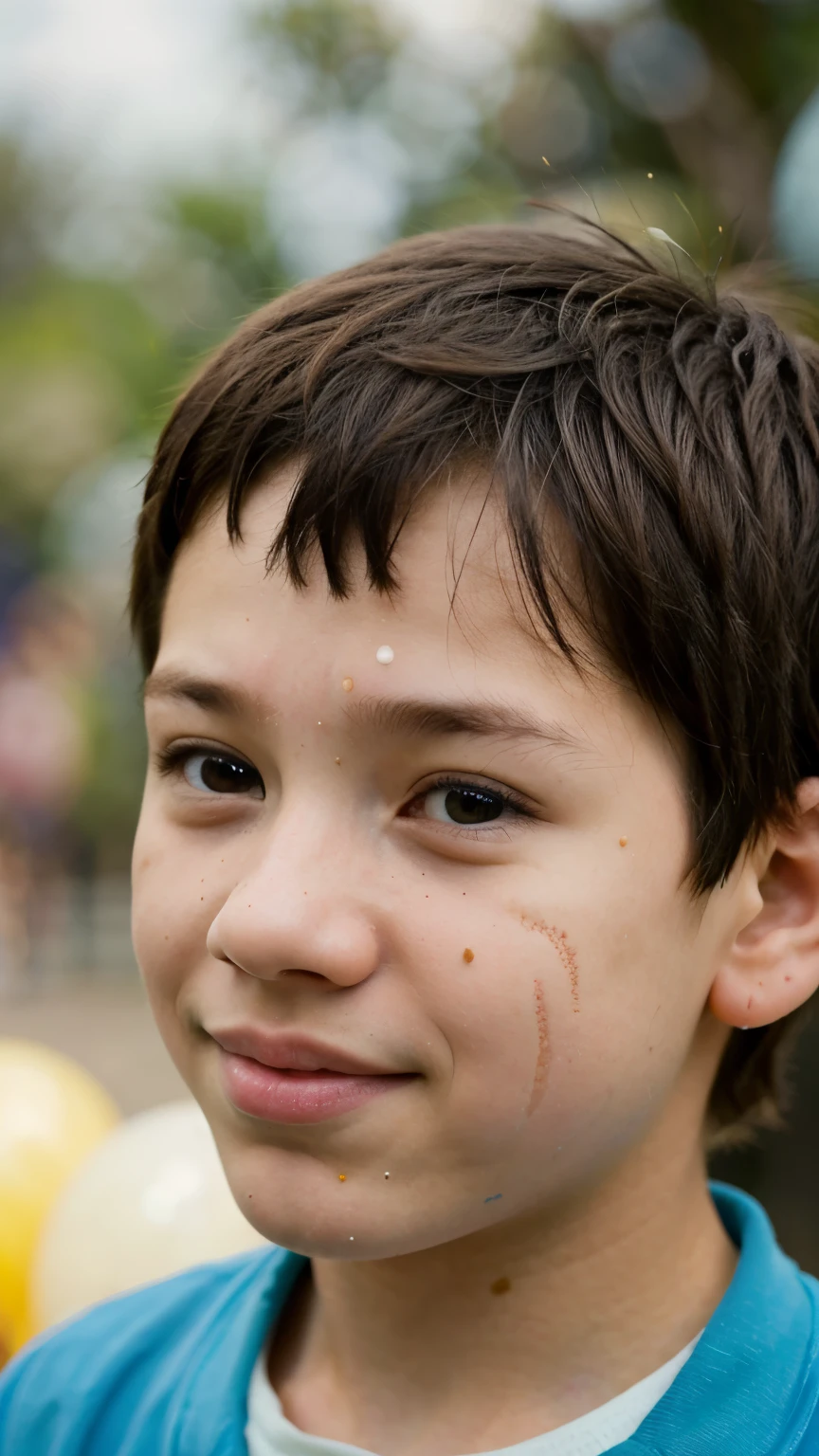 A boy, zoo, many balloons, happy, happy, perfect quality, clear focus (clutter - home: 0.8), (masterpiece: 1.2) (realistic: 1.2) (bokeh) (best quality) (detailed skin: 1.3) (intricate details) (8K) (detail eyes) (sharp focus), (happy)